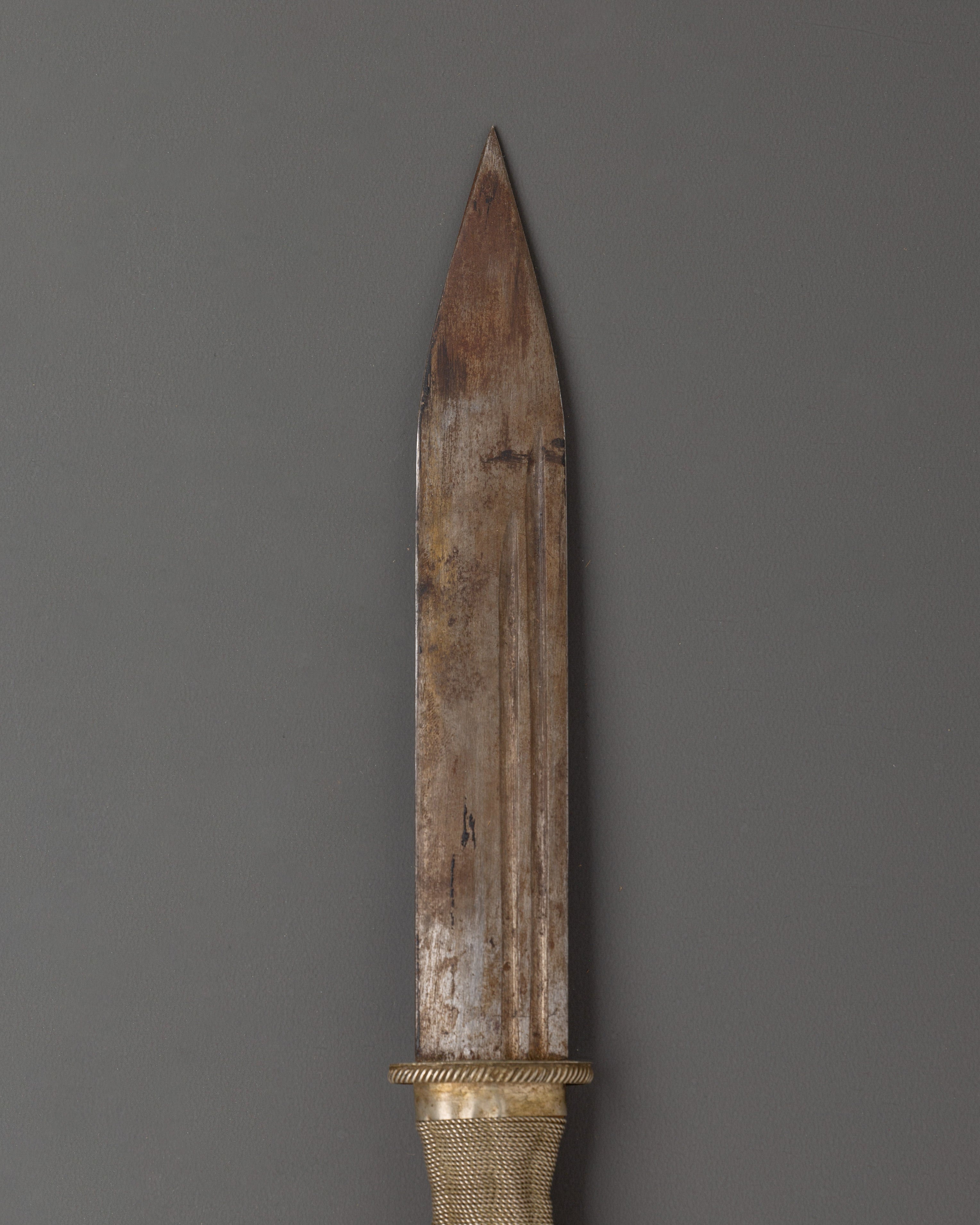 Handcrafted Ceremonial Dagger | White Metal & Iron Ritual Knife