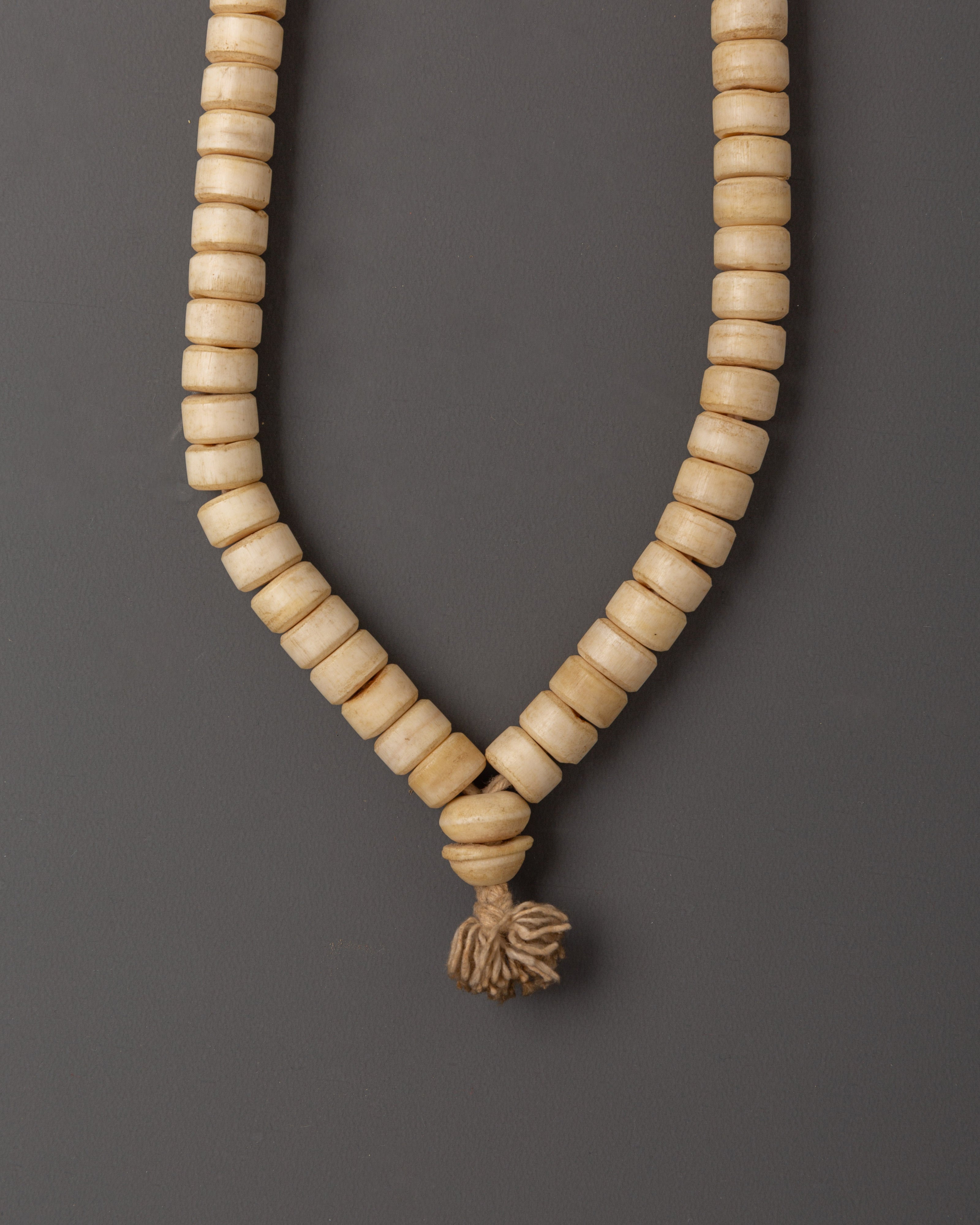 Sacred Japa Mala | Handcrafted Yak Bone Meditation Beads