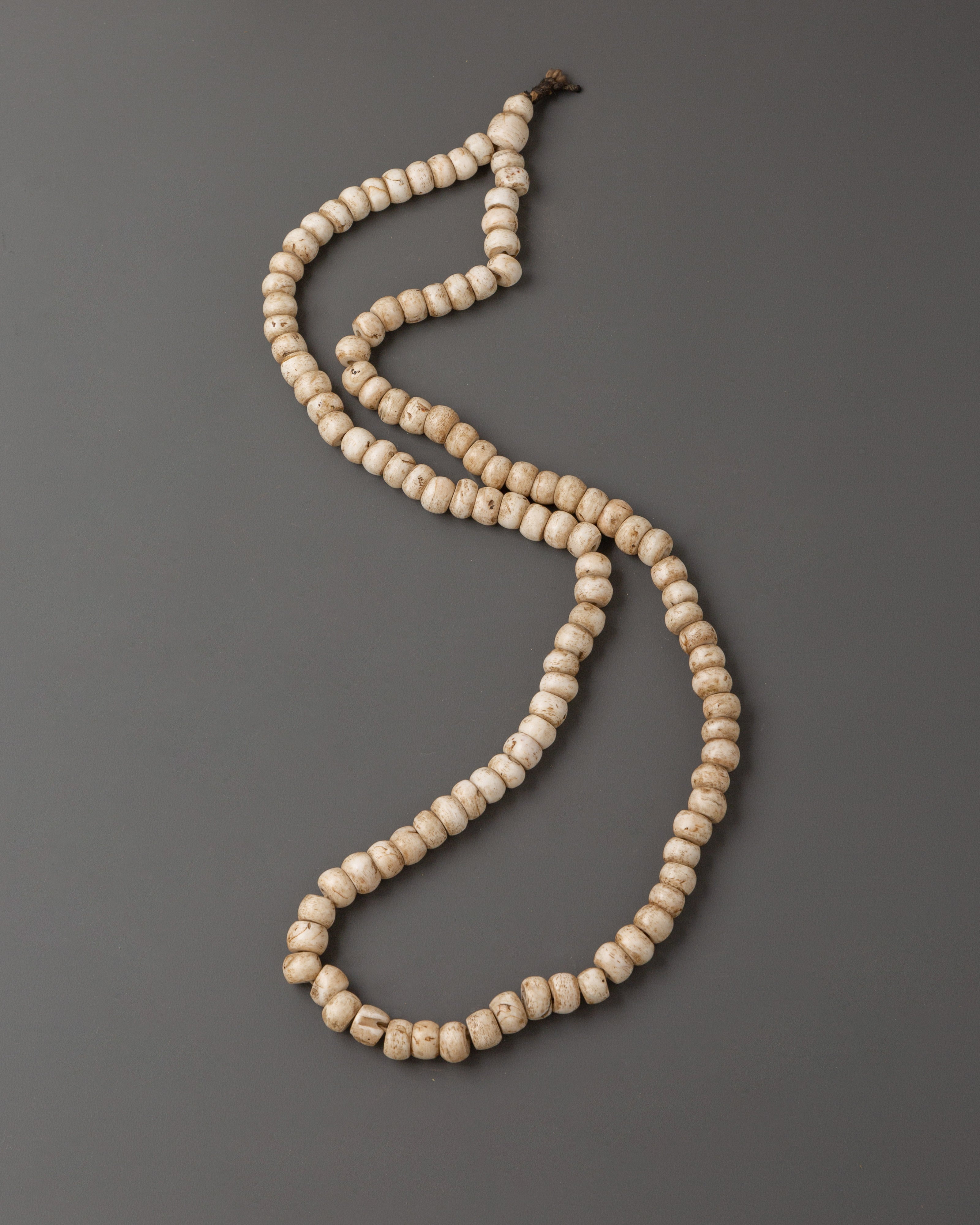 Conch Shell Mala Beads | Spiritual Meditation Necklace