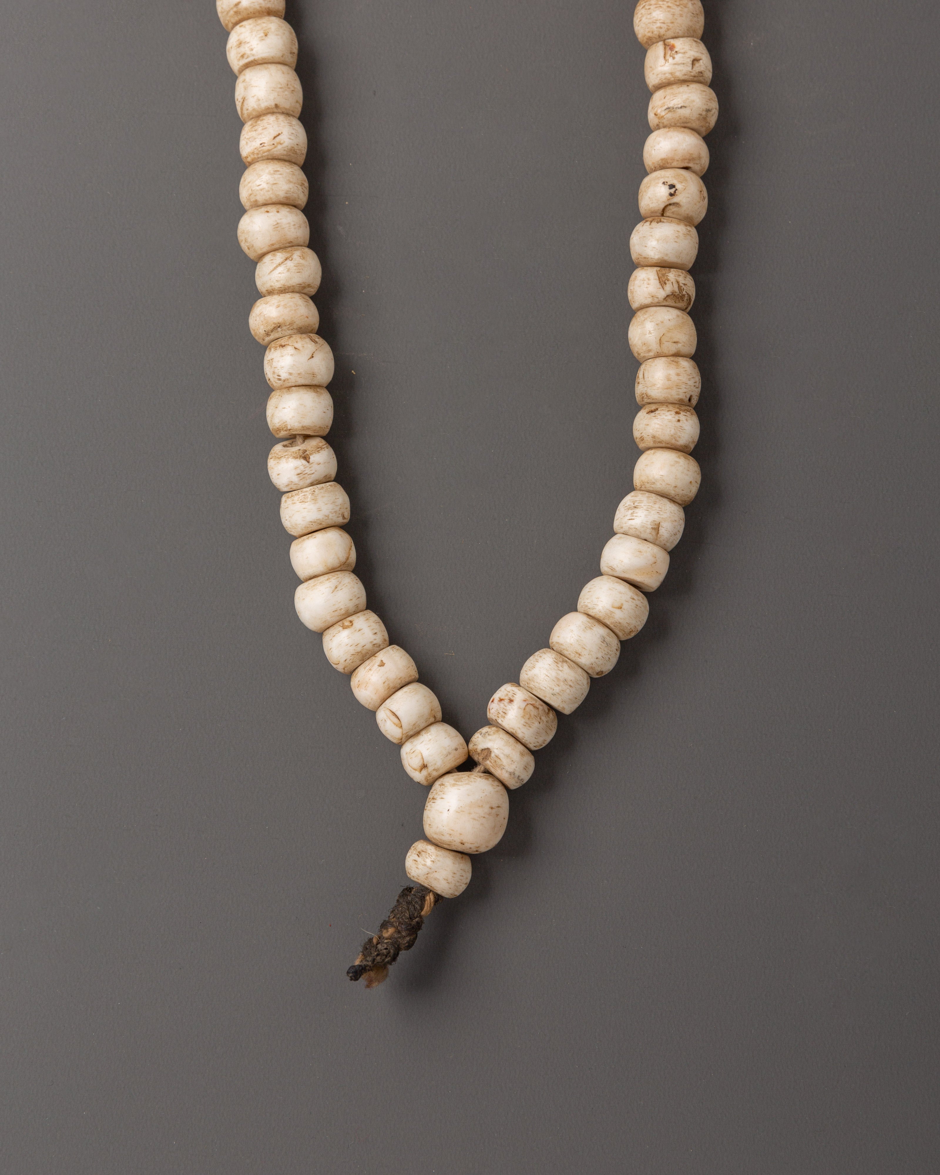 Conch Shell Mala Beads | Spiritual Meditation Necklace