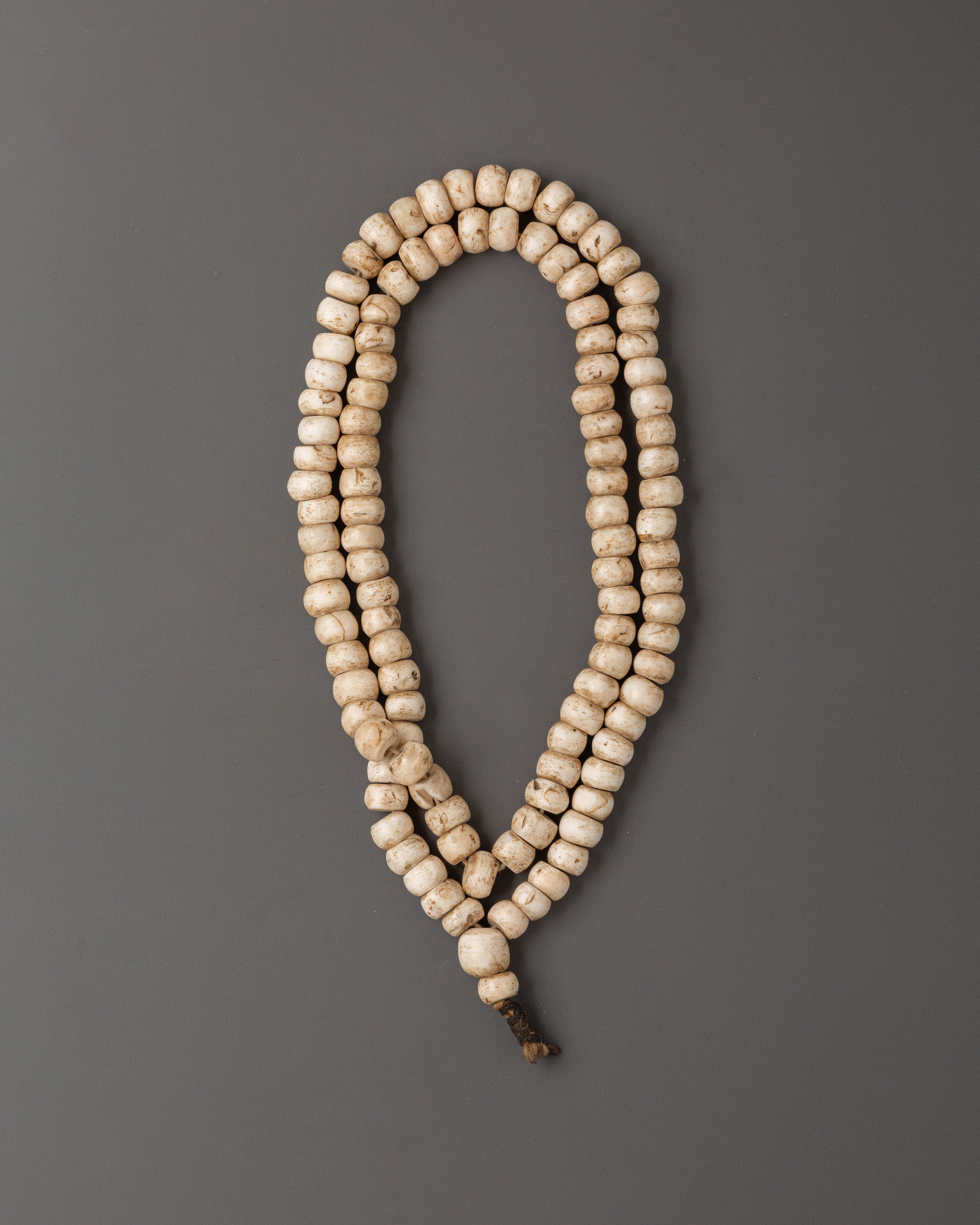 Conch Shell Mala Beads | Spiritual Meditation Necklace