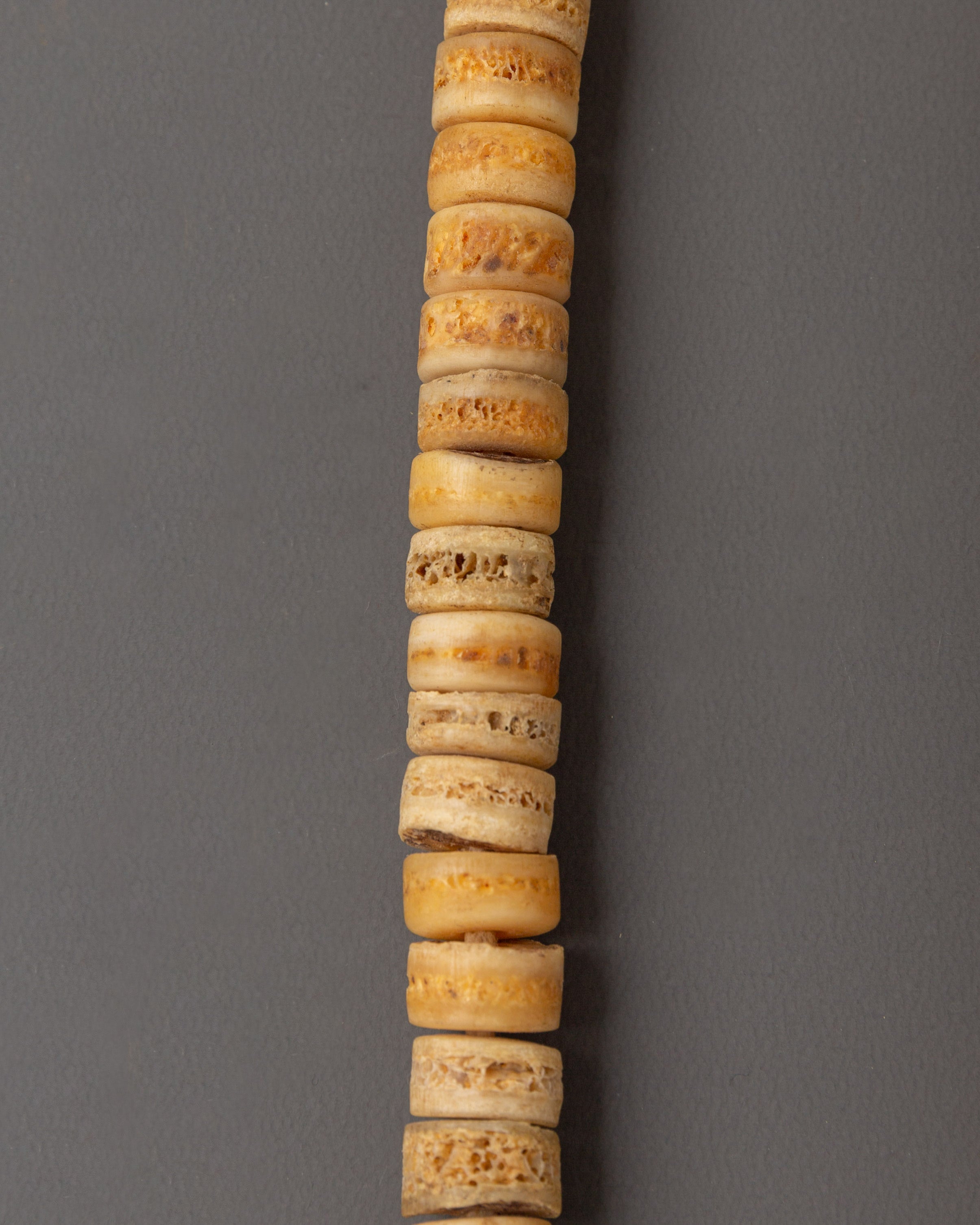 Handmade Yak Bone Mala Beads | 39cm Length Prayer Necklace