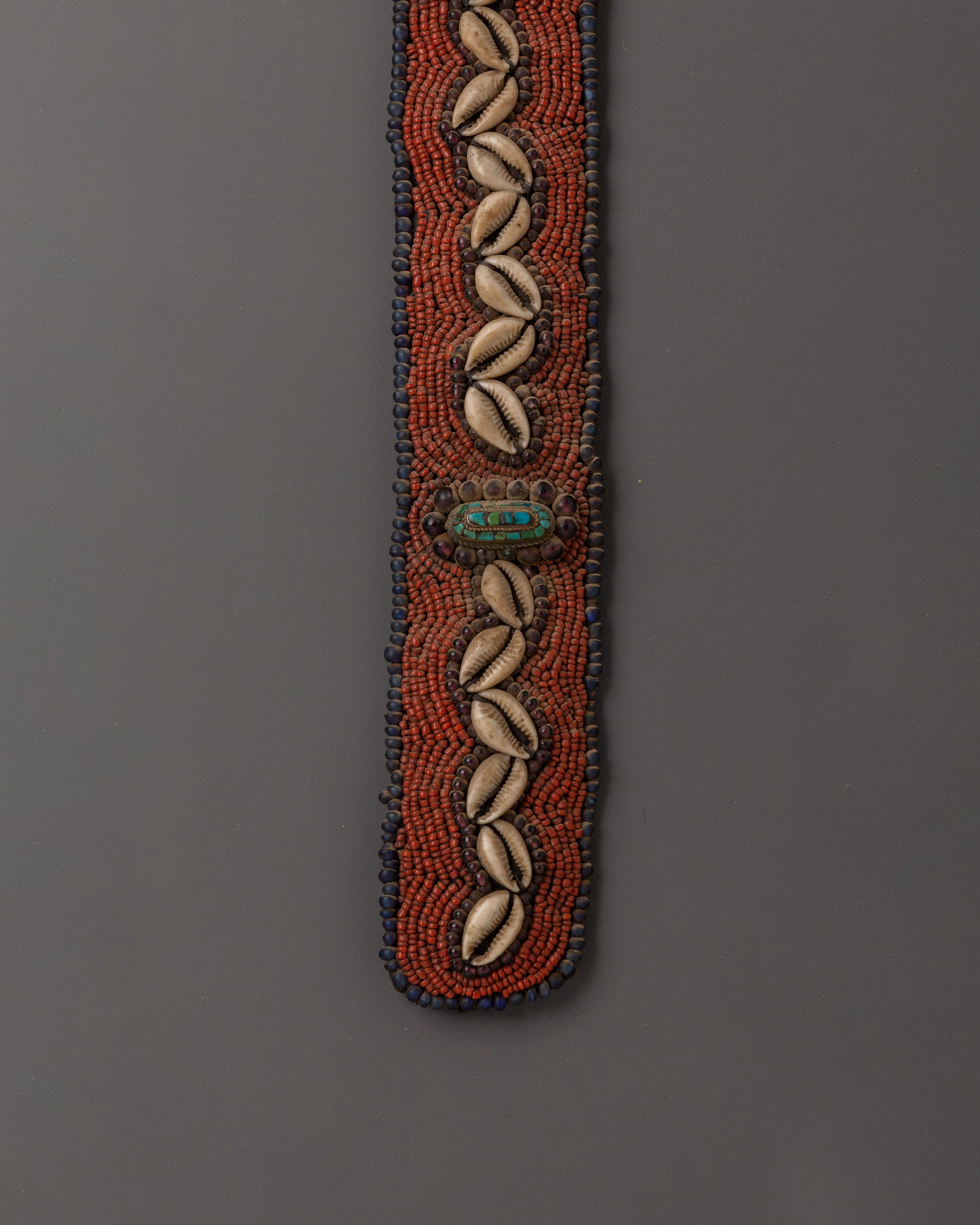Handcrafted Tibetan Ritual Belt | Handcrafted glass Bead Belt