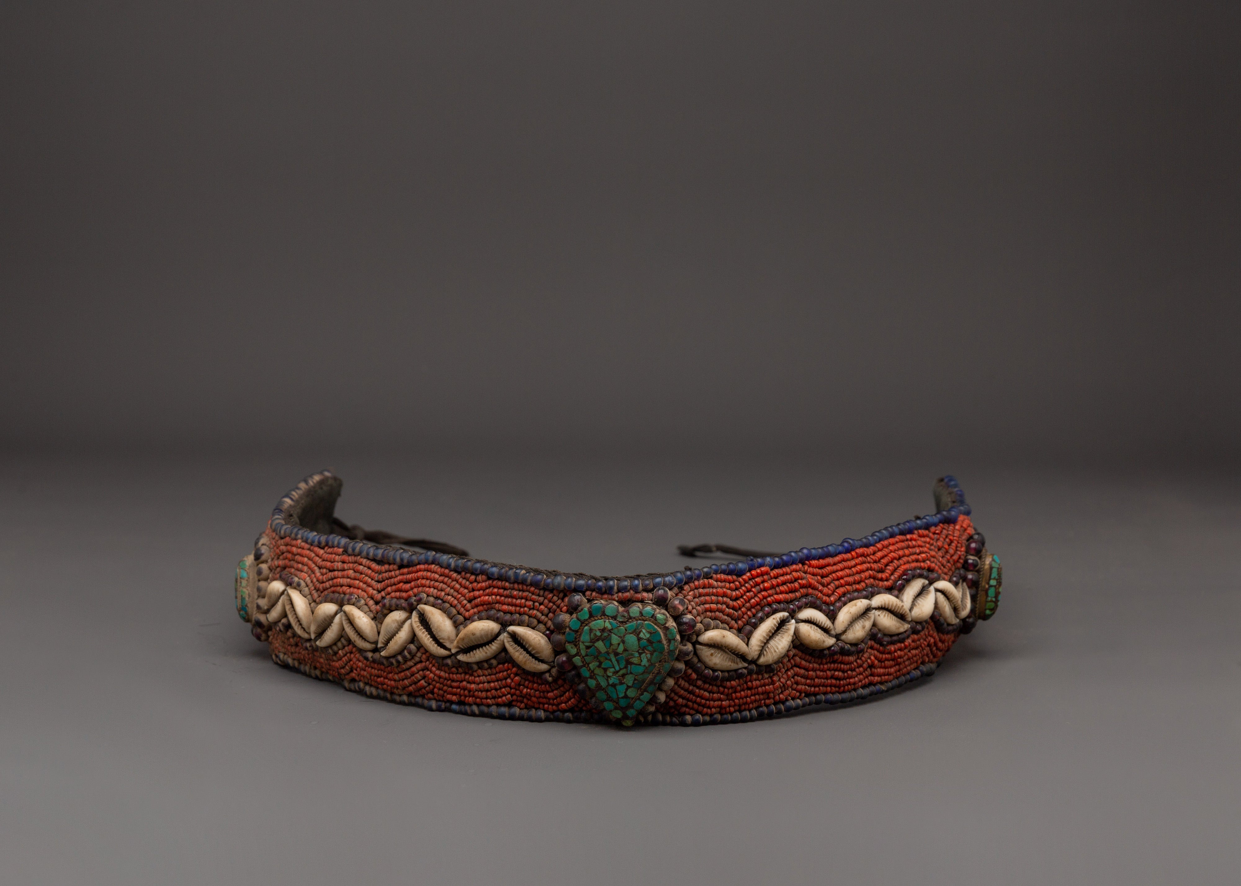 Handcrafted Tibetan Ritual Belt | Handcrafted glass Bead Belt