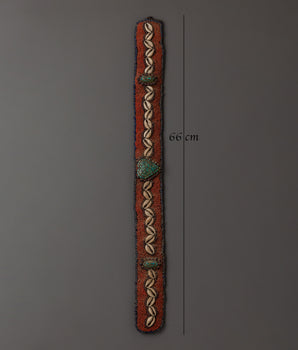 Handcrafted Tibetan Ritual Belt | Handcrafted glass Bead Belt