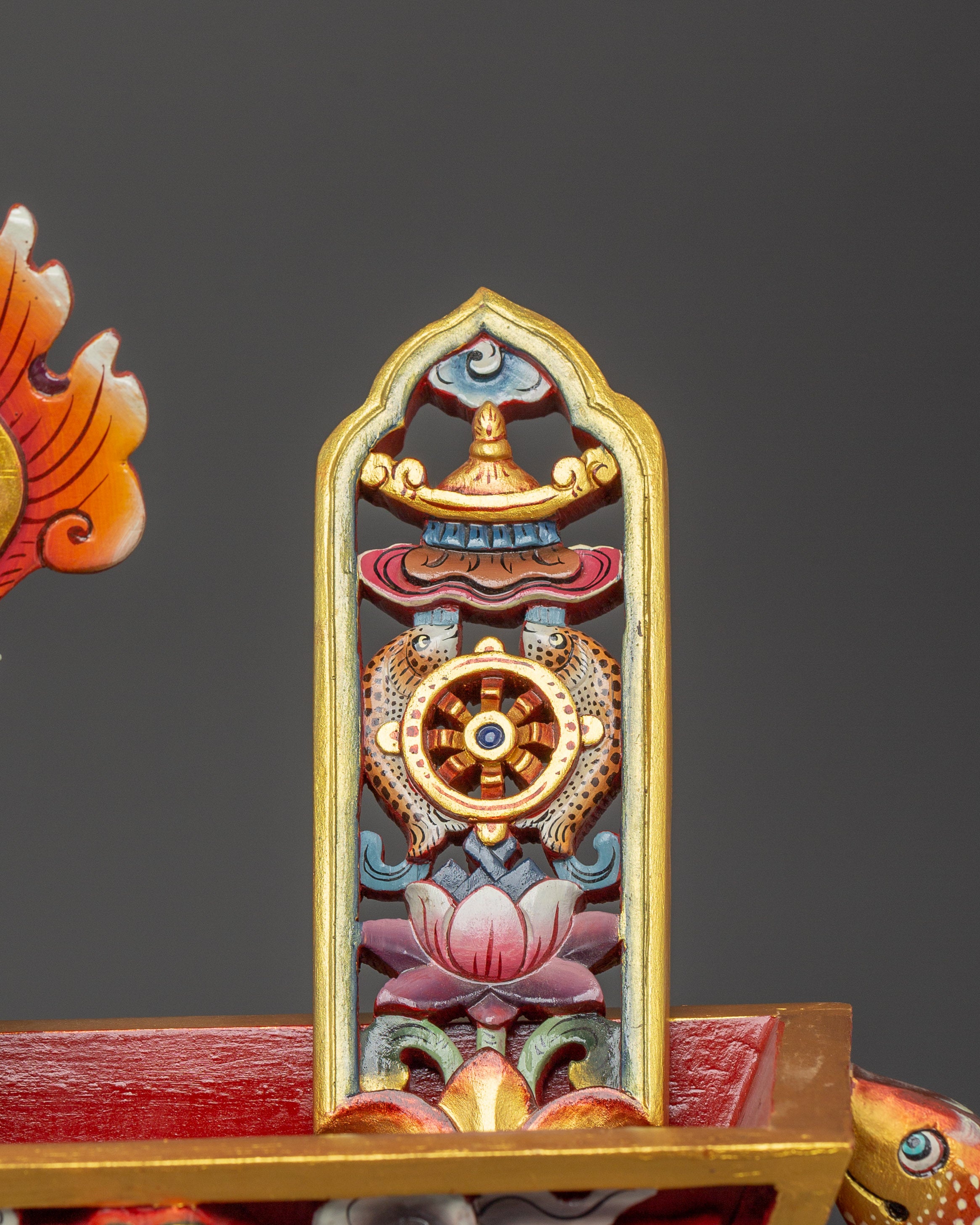 Handcrafted Tibetan Folk Art Box | With Vibrant Acrylic Colors