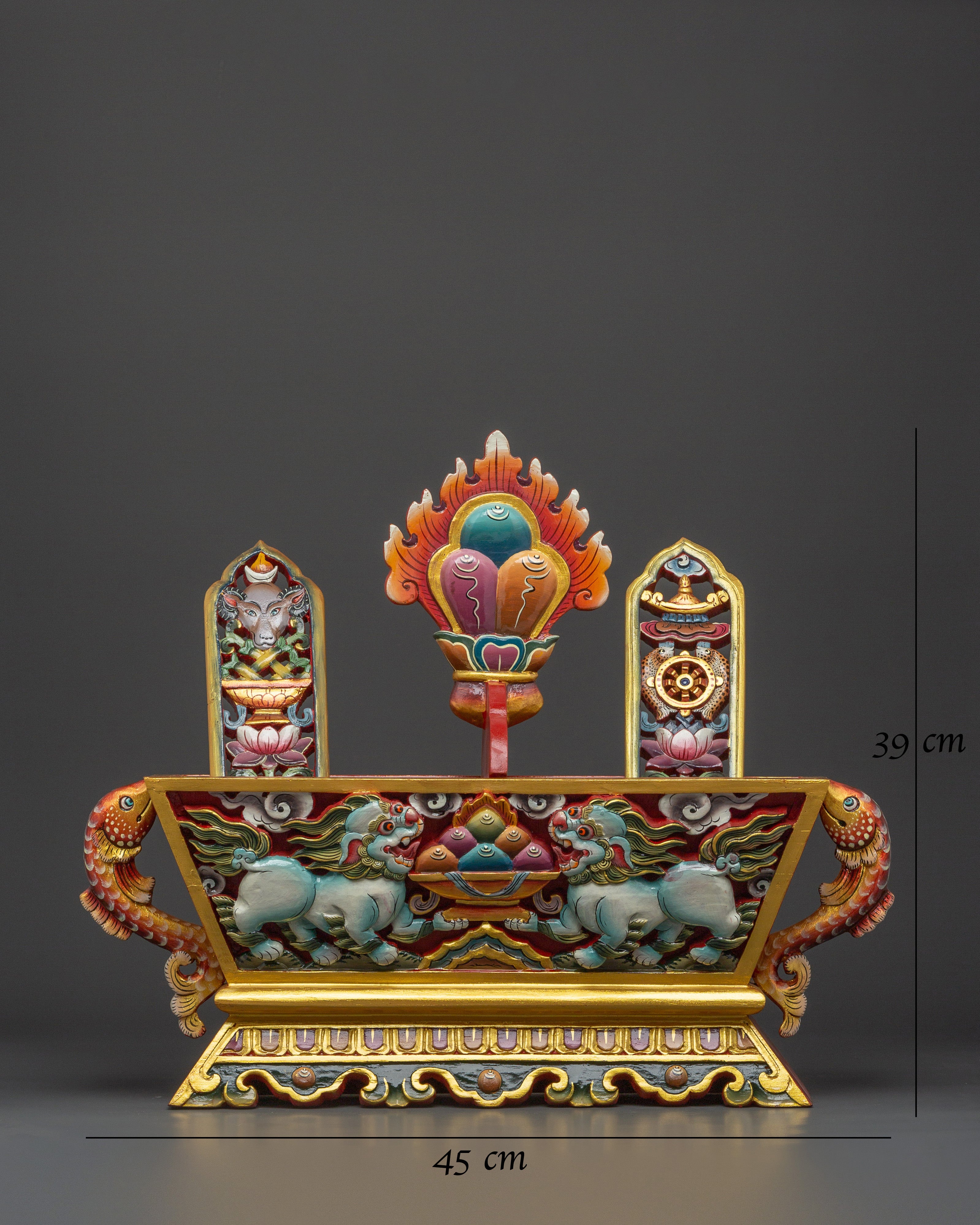 Handcrafted Tibetan Folk Art Box | With Vibrant Acrylic Colors