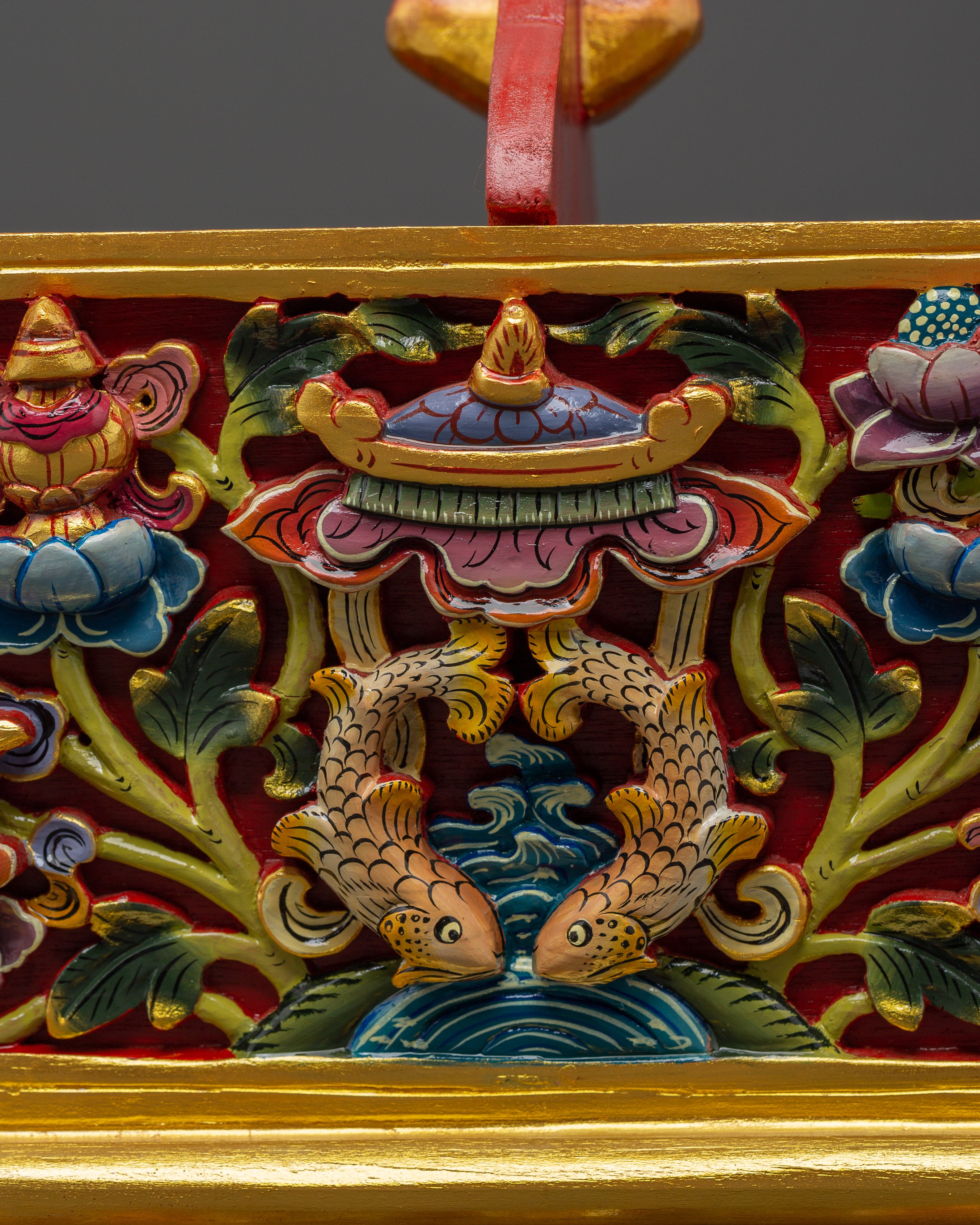 Traditional Chemar Box | Tibetan Wooden Ritual Storage Box