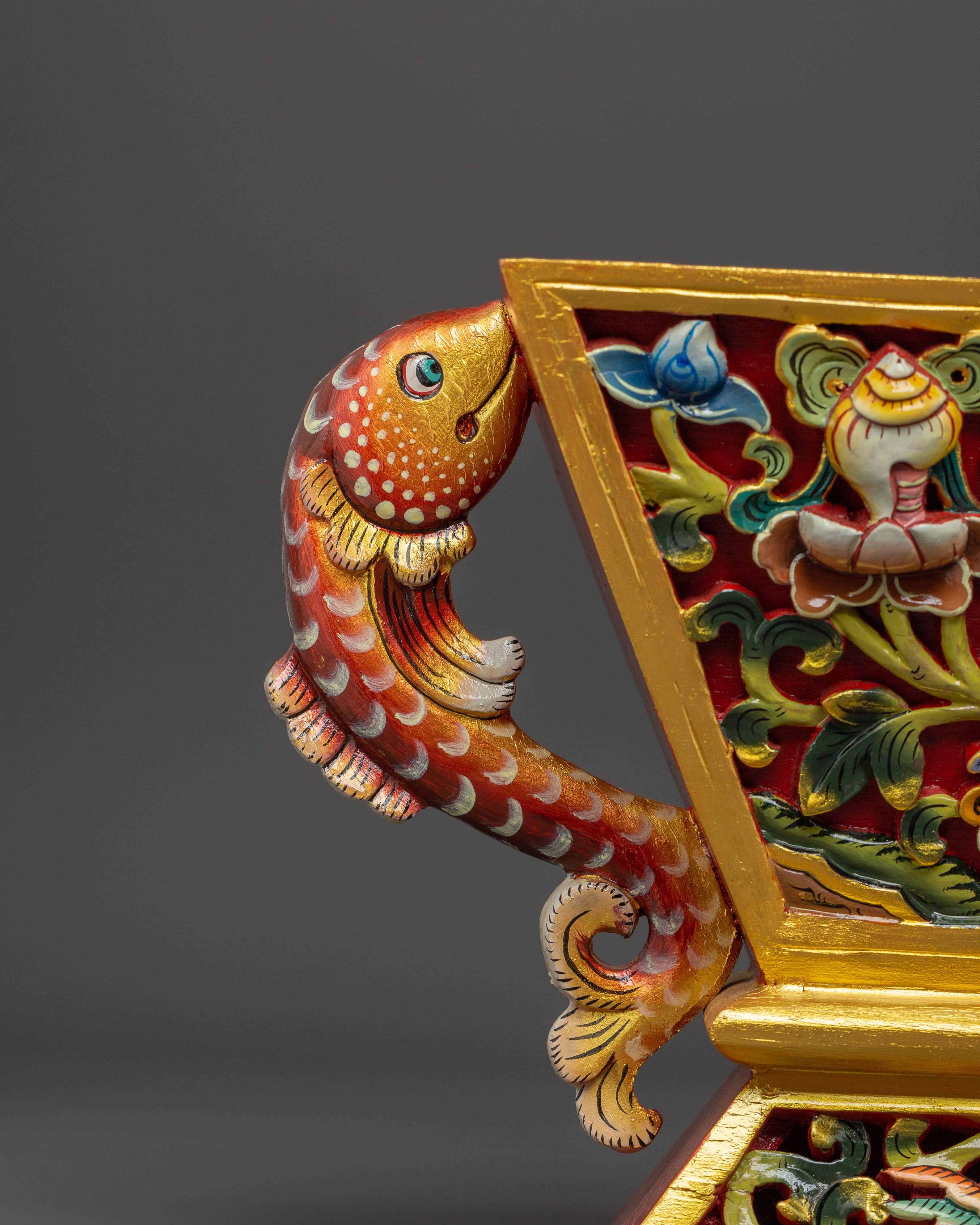 Traditional Chemar Box | Tibetan Wooden Ritual Storage Box