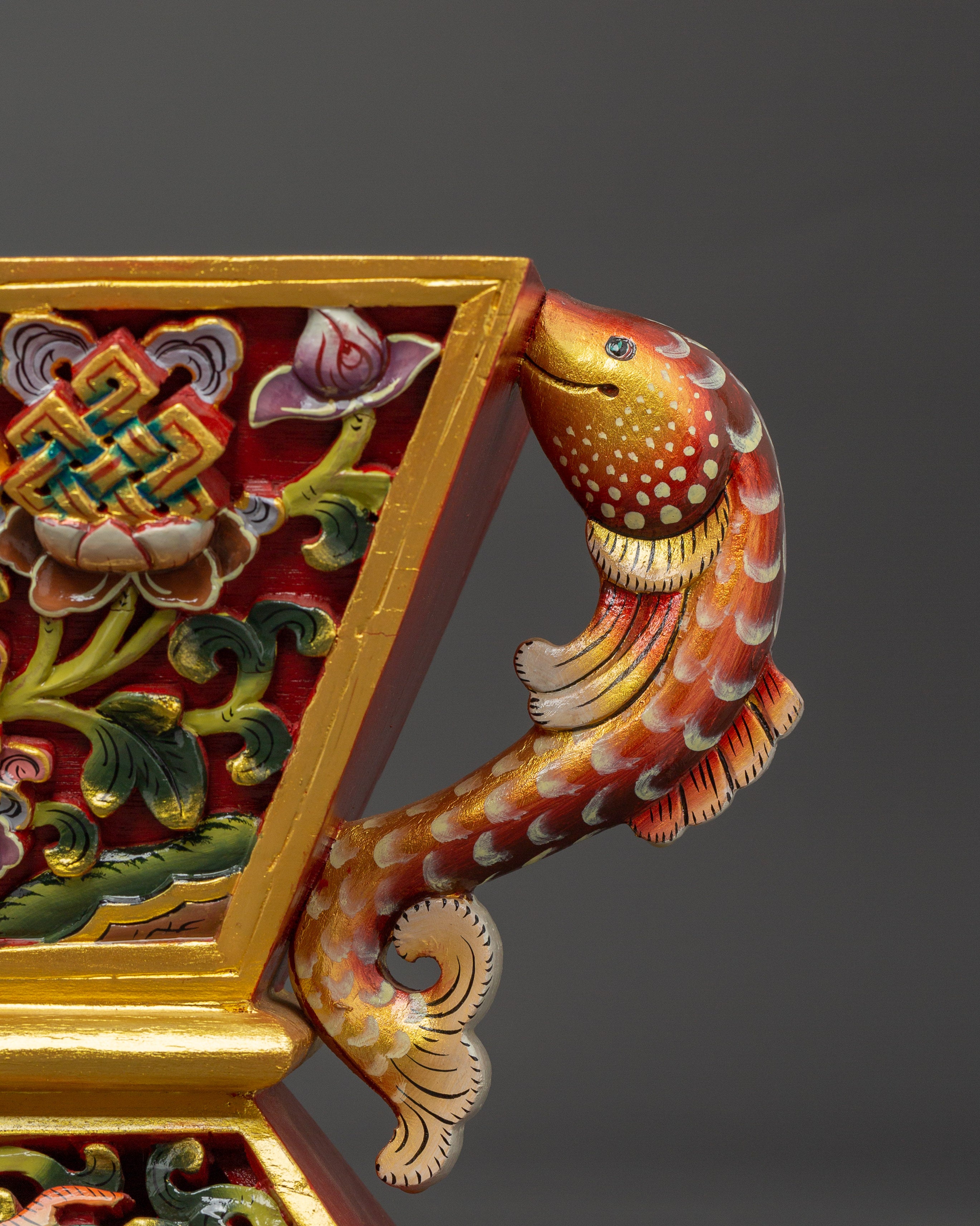 Traditional Chemar Box | Tibetan Wooden Ritual Storage Box