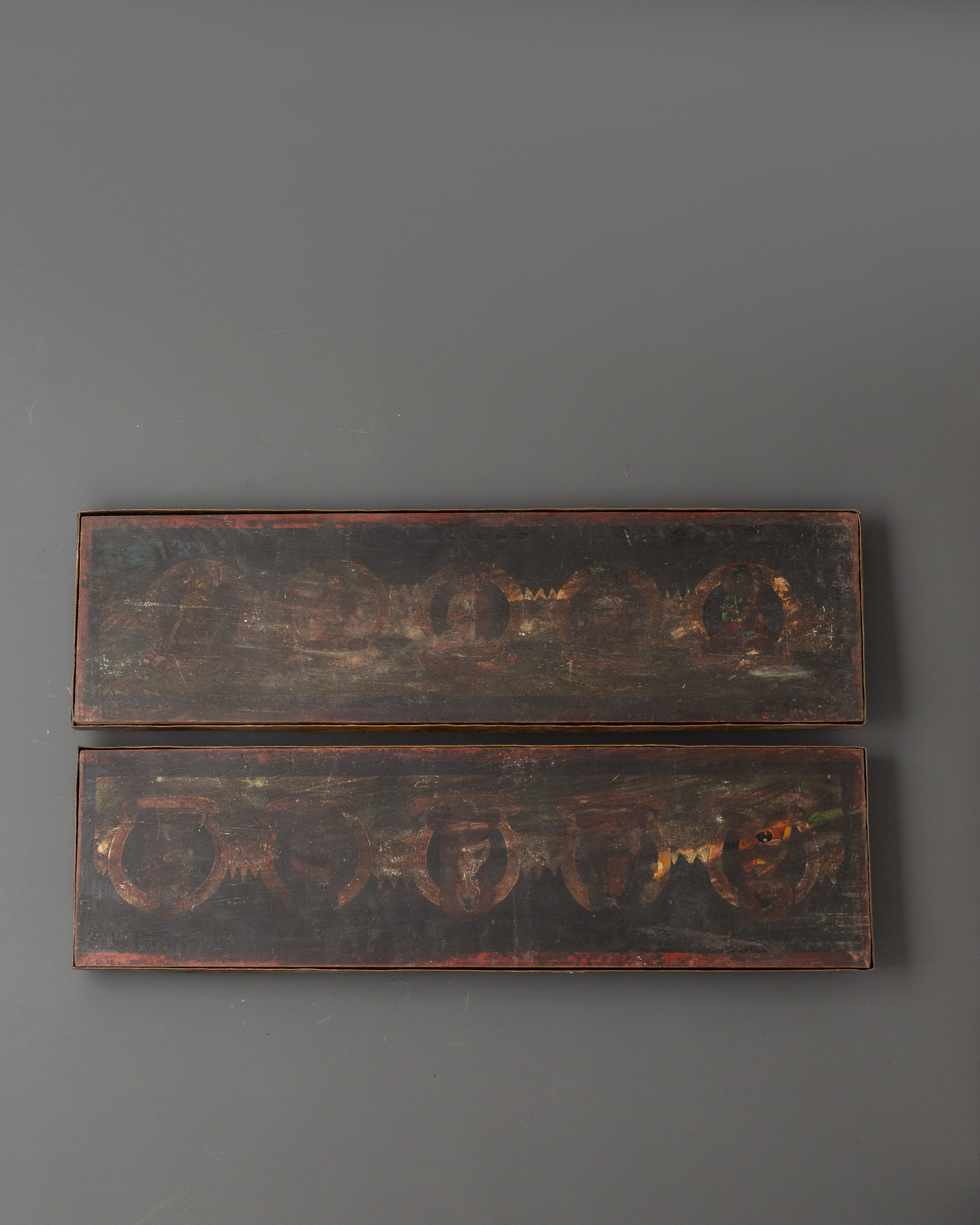 Prayer Book Cover with Five Dhyani Buddhas | Buddhist Art
