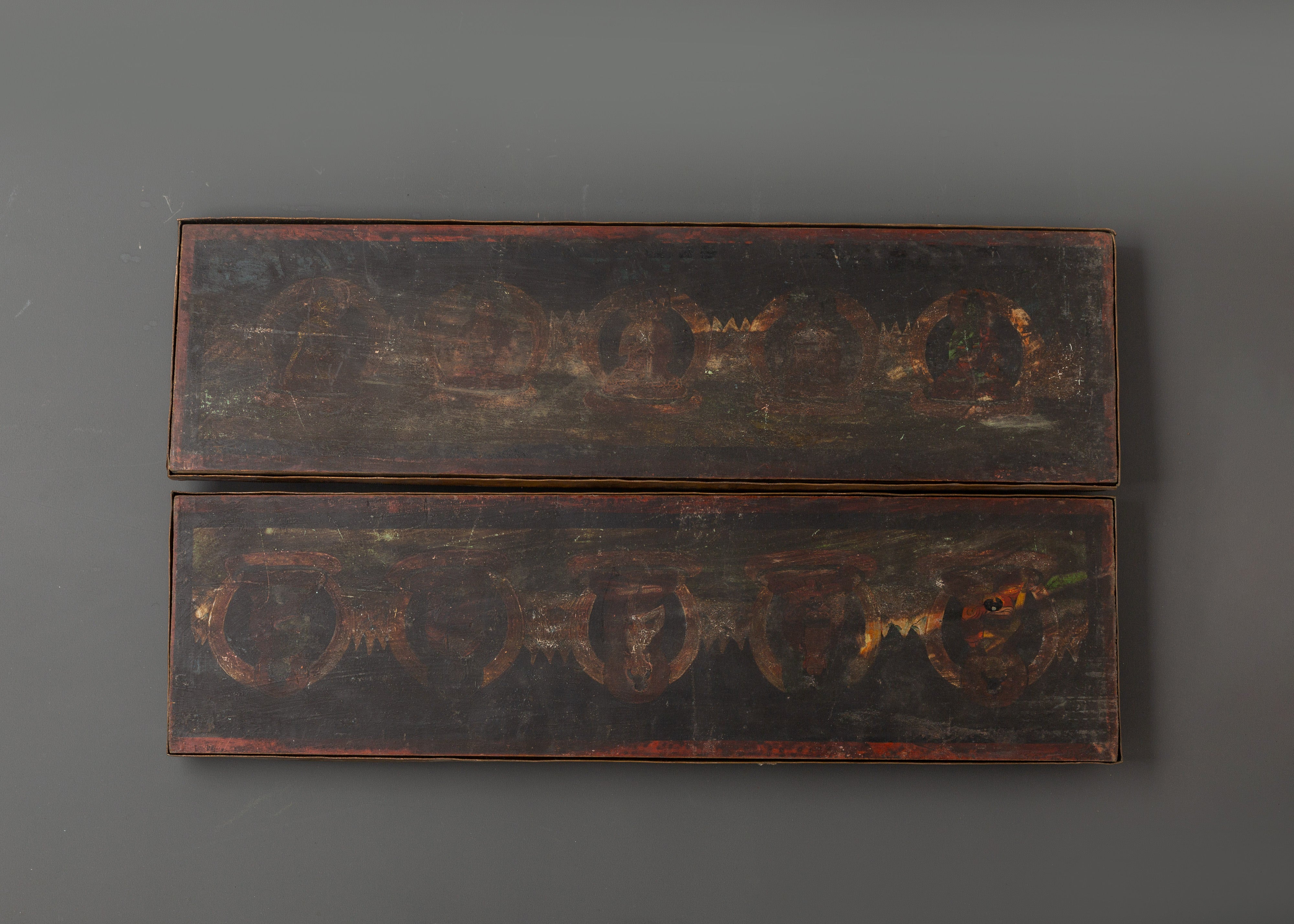 Prayer Book Cover with Five Dhyani Buddhas | Buddhist Art