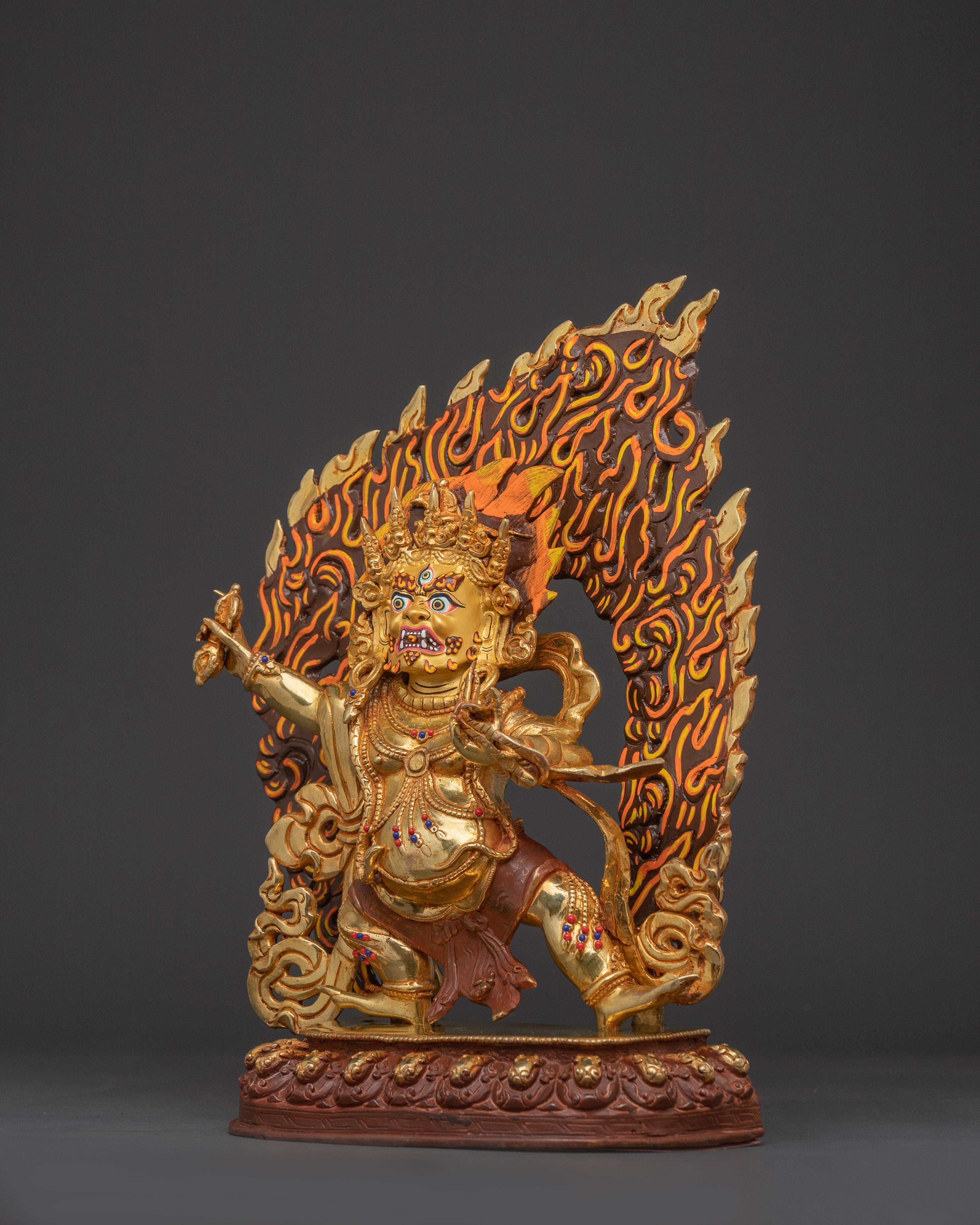 Vajrapani Handmade Statue | Handmade Tibetan Buddhist Deity Statue