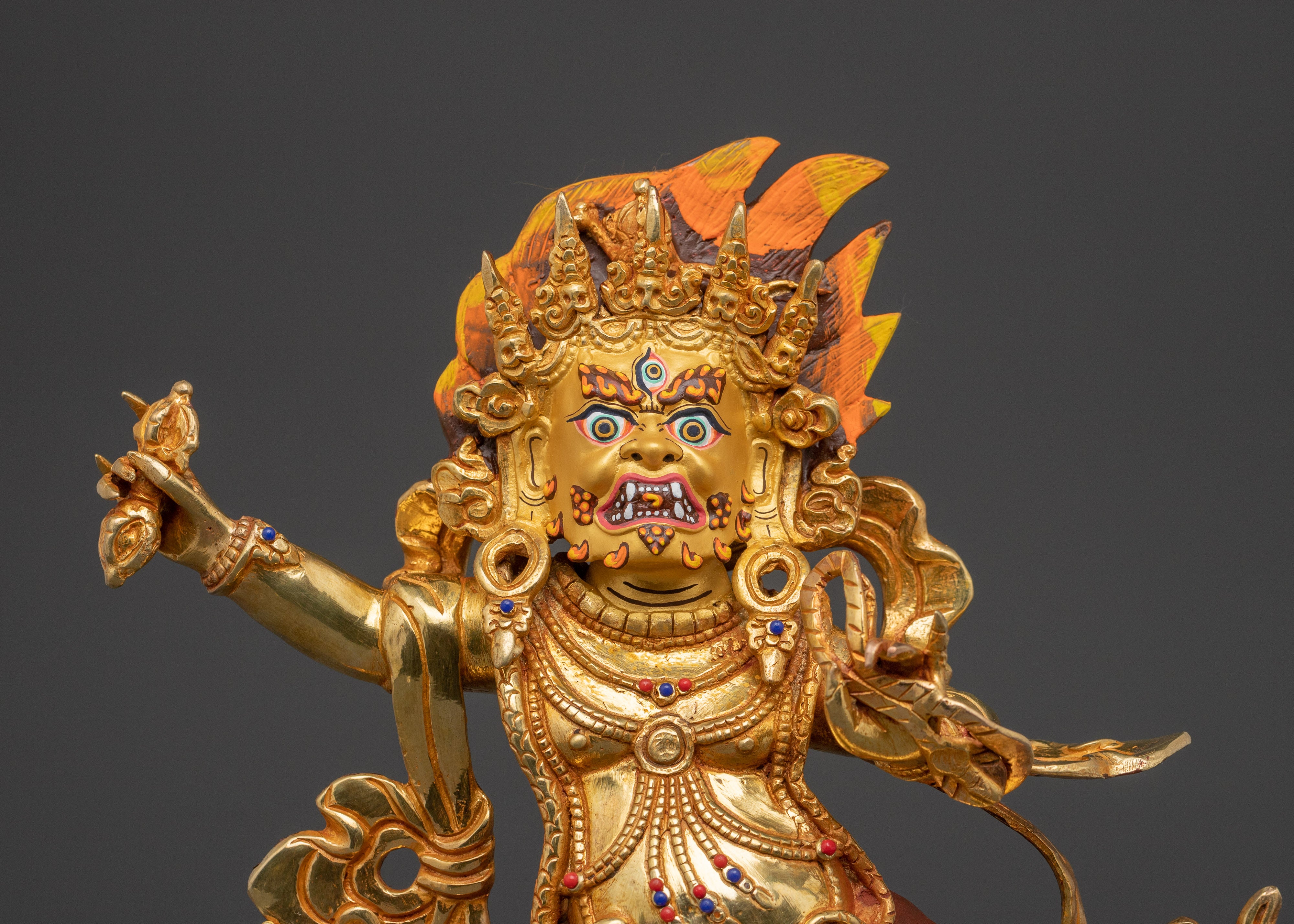 Vajrapani Handmade Statue | Handmade Tibetan Buddhist Deity Statue
