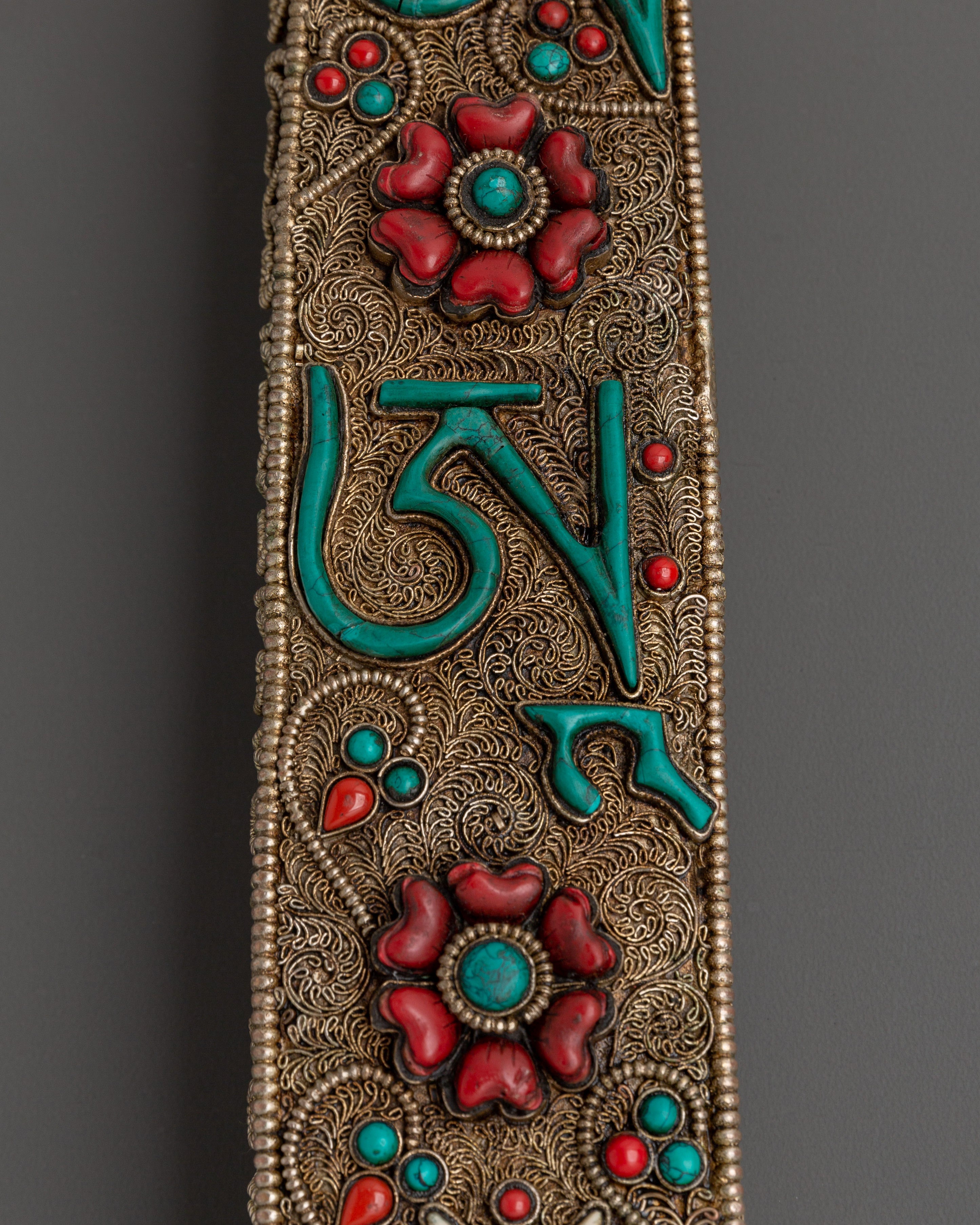 Tibetan Tantric Sword | Copper Ritual Dagger with Jade Handle