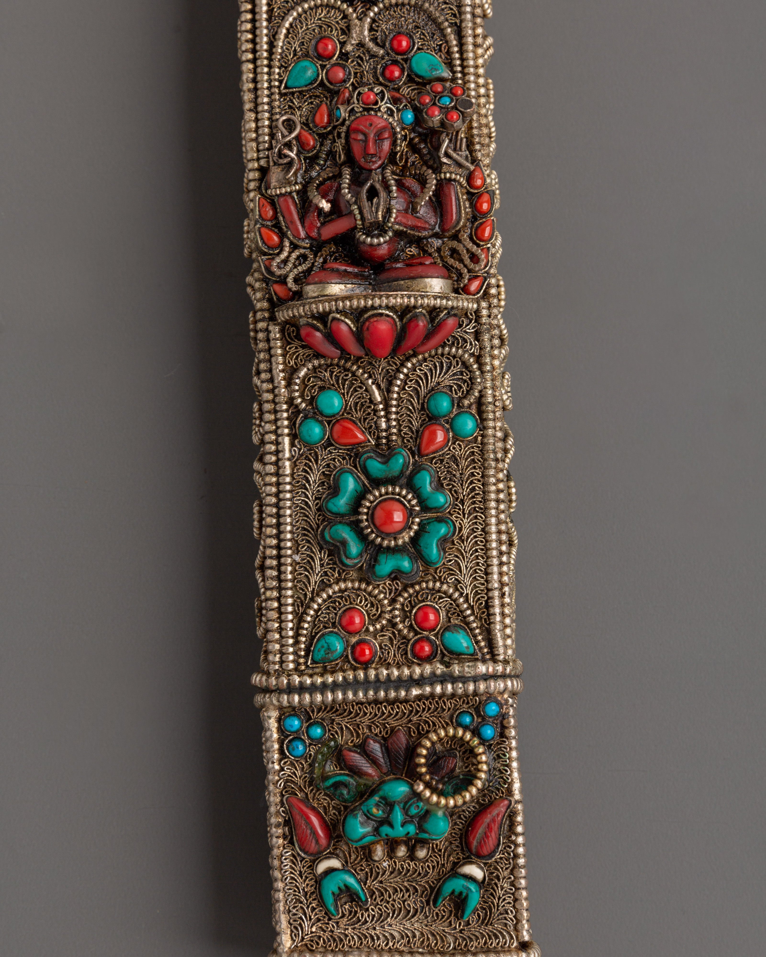 Mantra Blessing Sword | Handcrafted Spiritual Ritual Sword