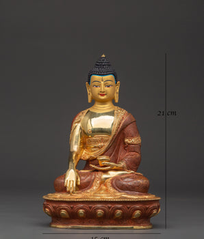 Handcrafted Shakyamuni Buddha Statue: The Enlightened Sage