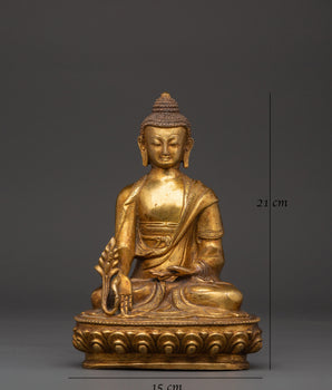 Medicine Buddha Handmade Figurine | Healer of the Mind and Body
