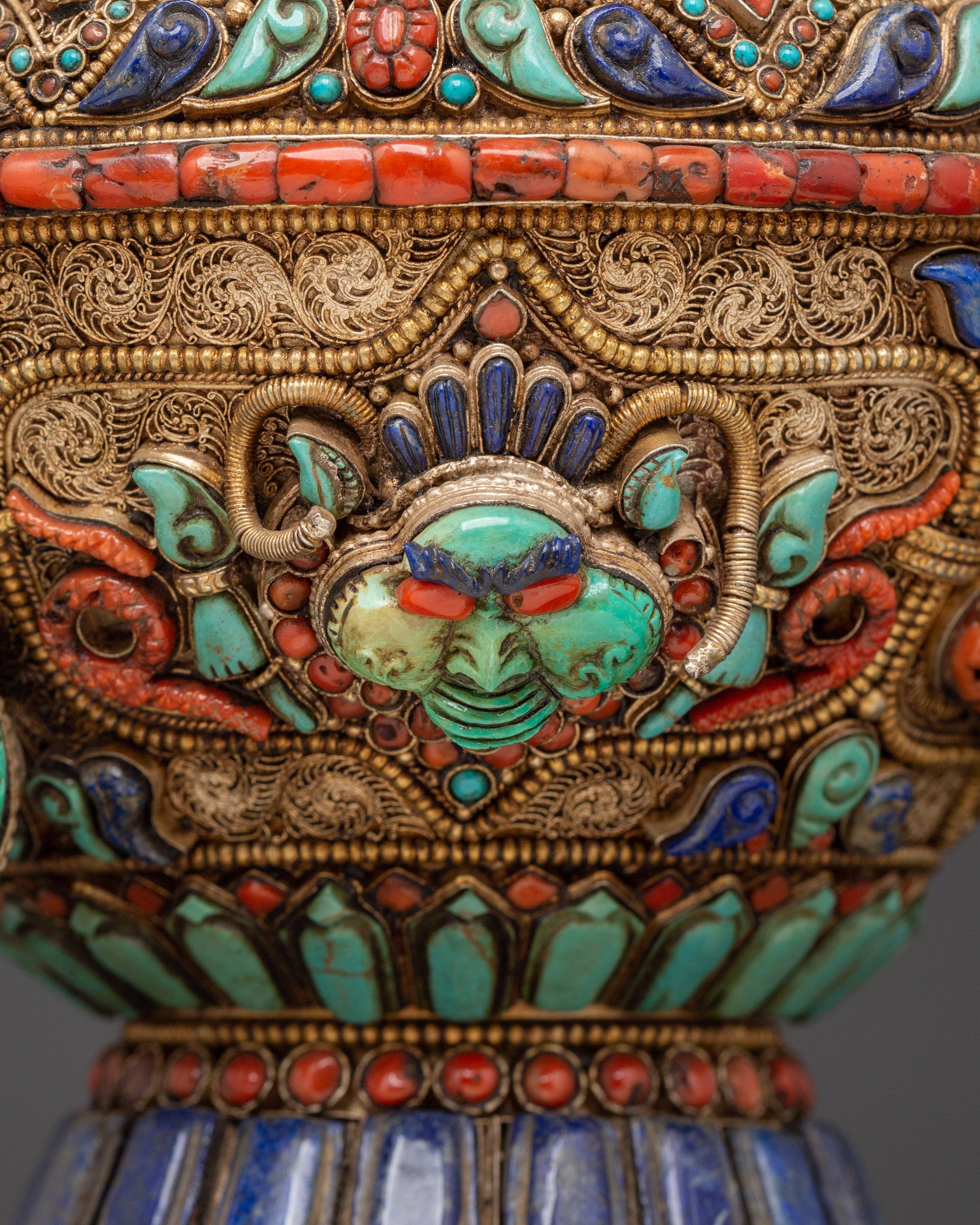 Tibetan Tea Pot with Dragon Handle | Buddhist Tibetan Home Decor Gifts