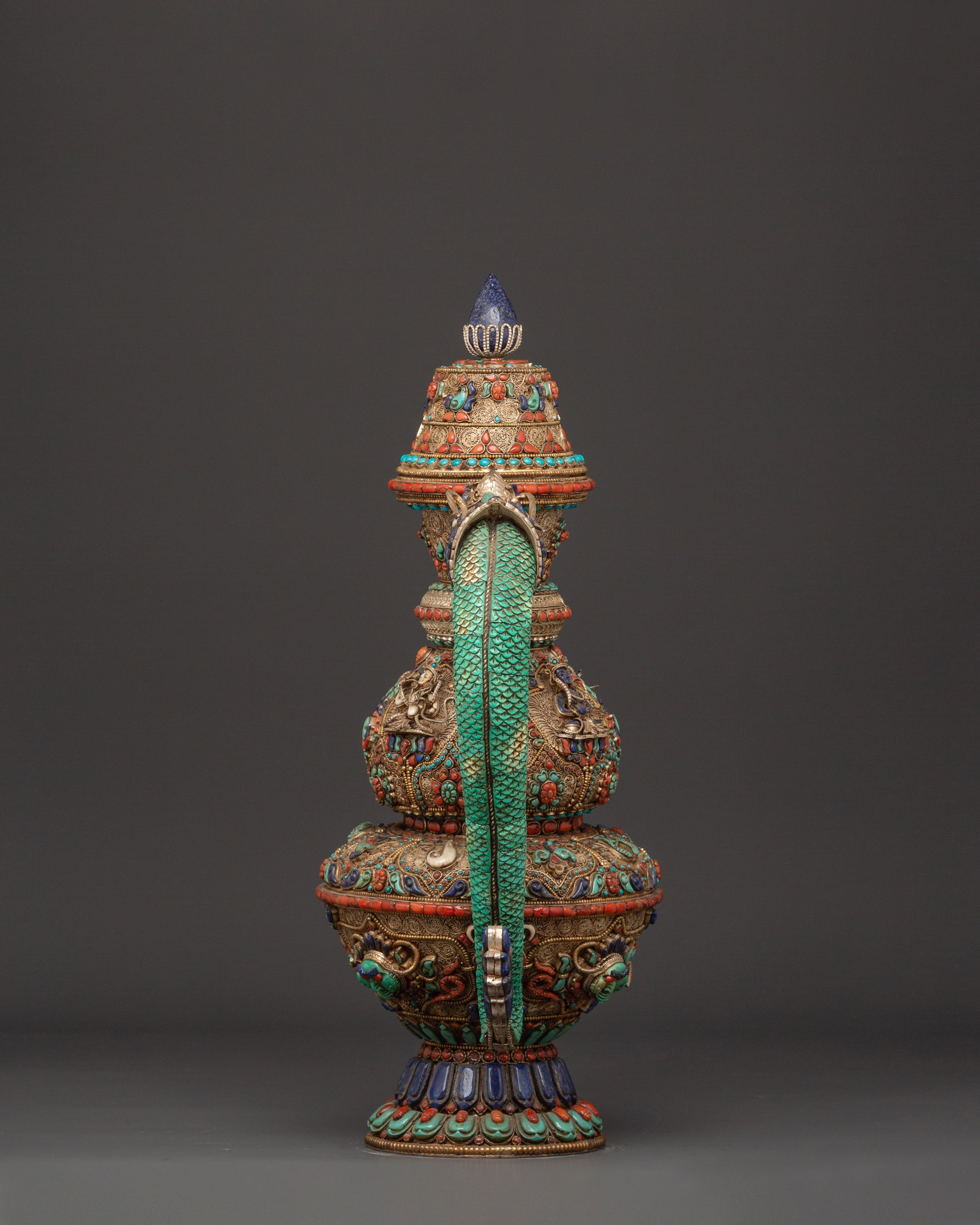 Tibetan Tea Pot with Dragon Handle | Buddhist Tibetan Home Decor Gifts