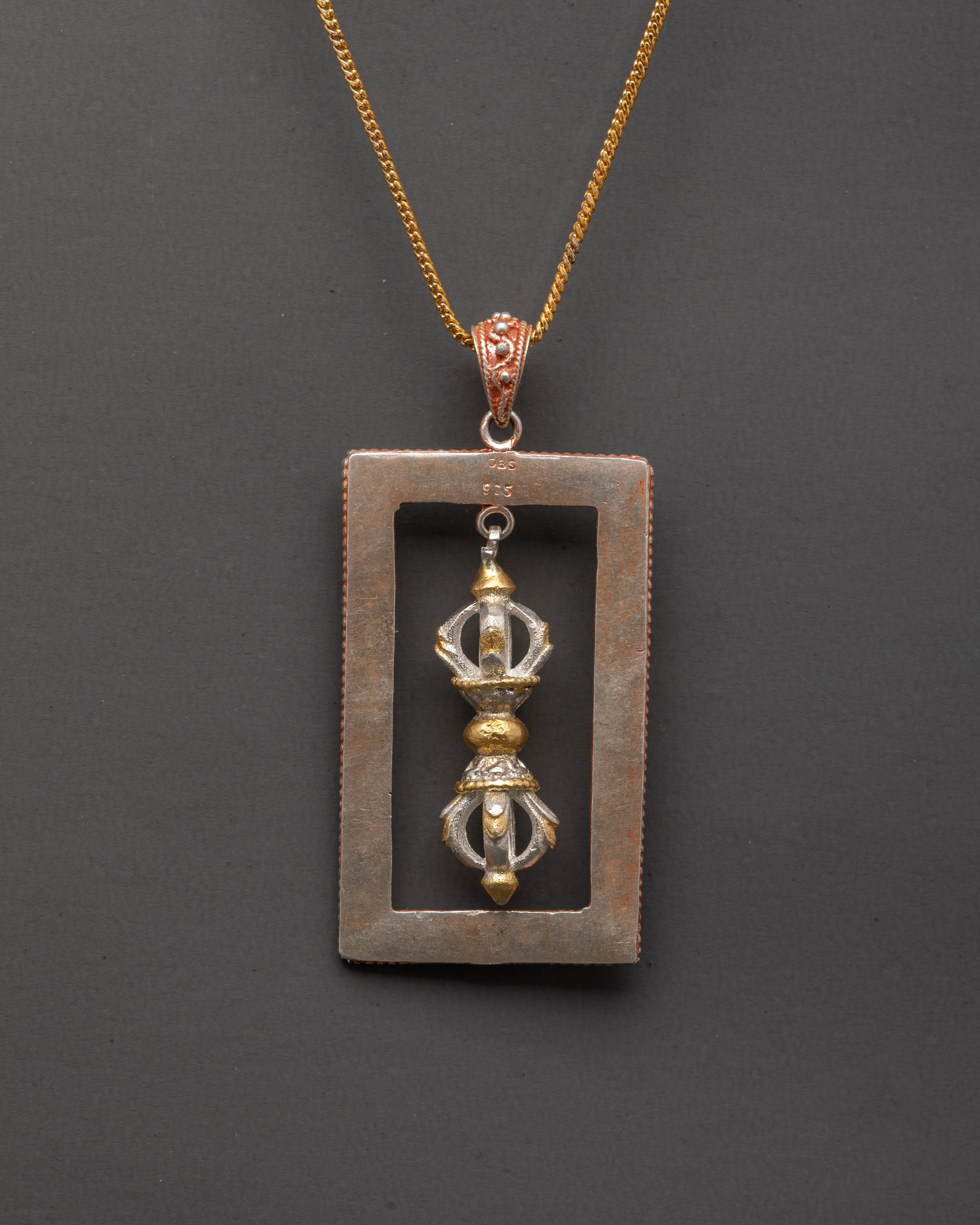 Handcrafted Ritual Dorje Locket | Sacred Tibetan Blessing Pendant