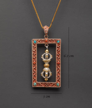 Handcrafted Ritual Dorje Locket | Sacred Tibetan Blessing Pendant