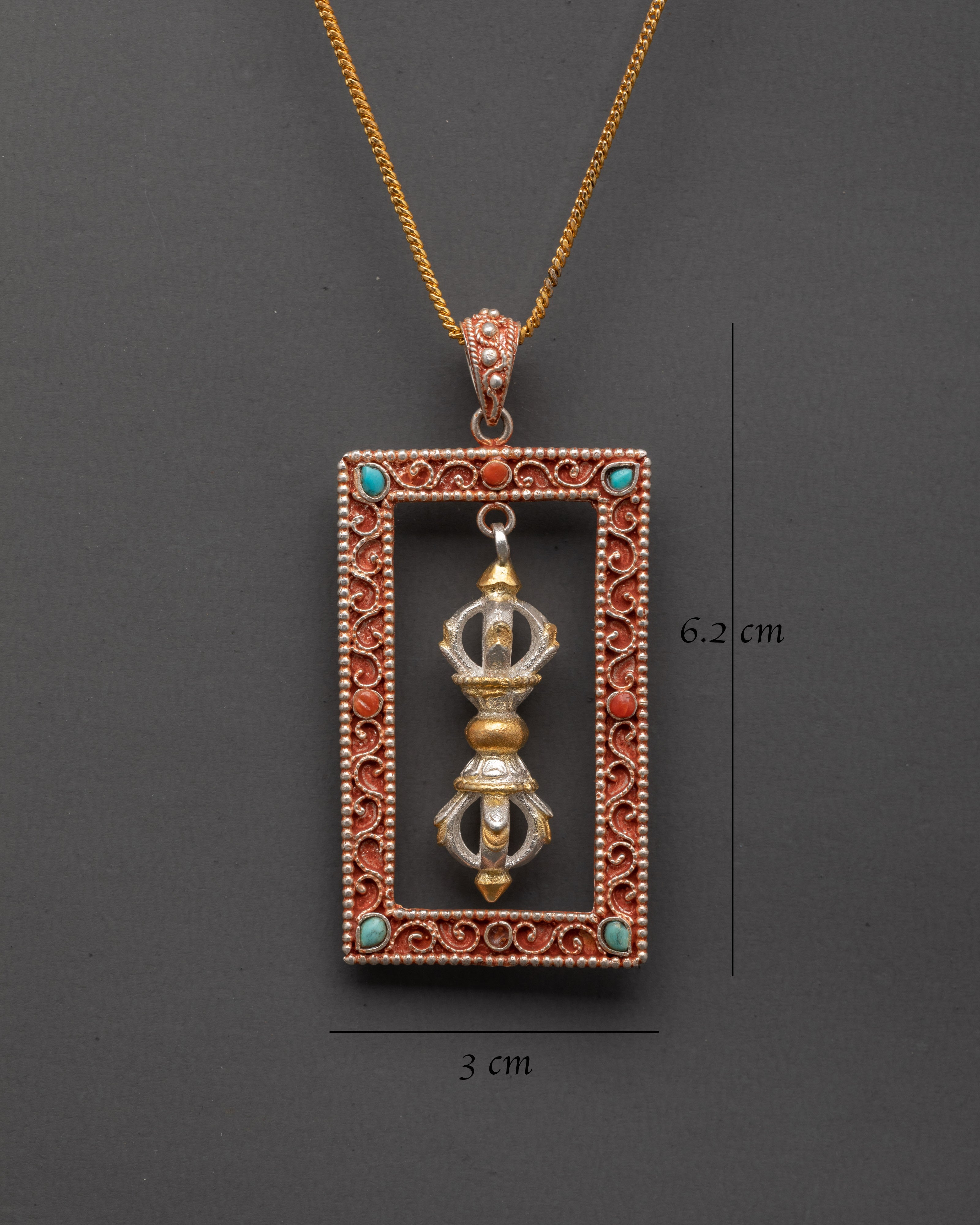 Handcrafted Ritual Dorje Locket | Sacred Tibetan Blessing Pendant