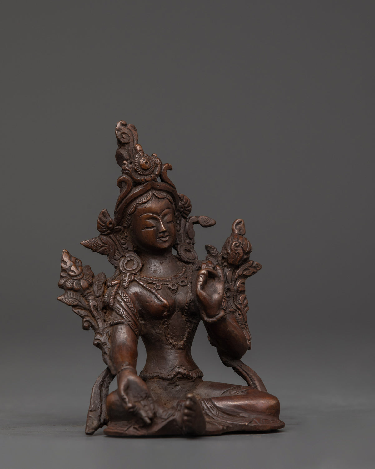Handcrafted Green Tara Tibetan Statue | Shrine and Spiritual Practice Decor