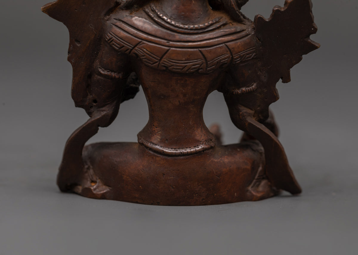 Handcrafted Green Tara Tibetan Statue | Shrine and Spiritual Practice Decor