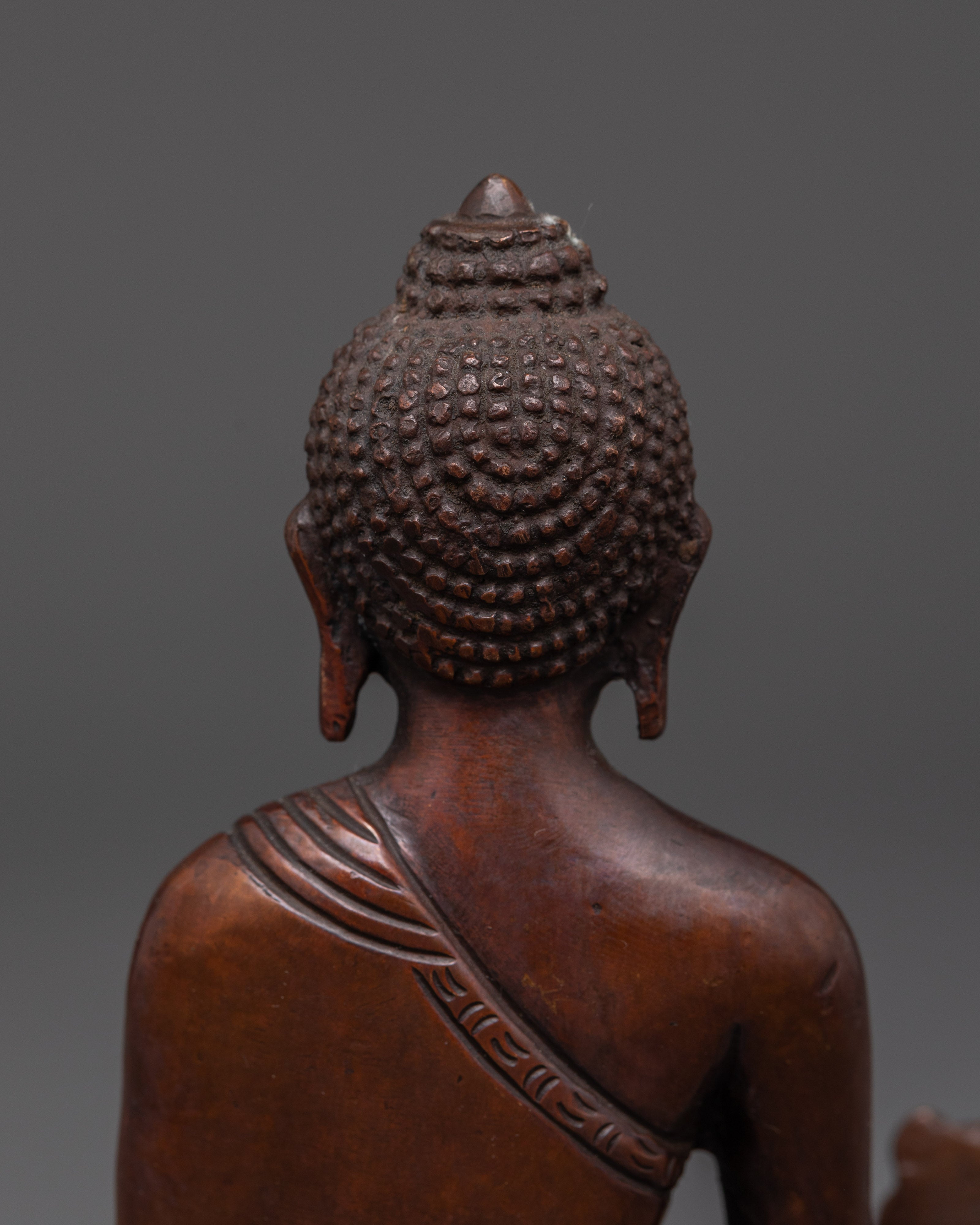 Enlightenment Buddha Set | Oxidized Copper Statues