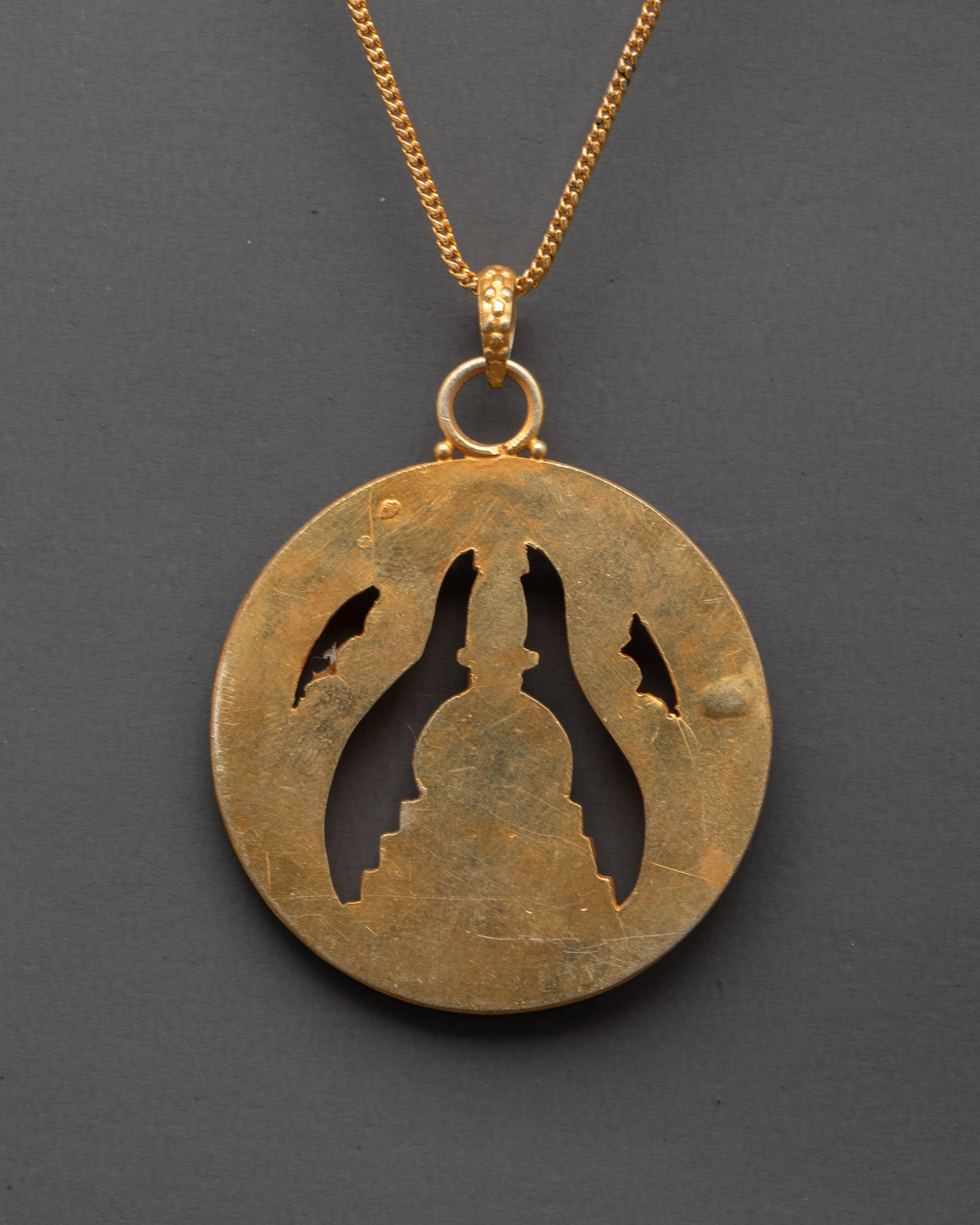 Silver Pendant With Coral, Turquoise and Lapis Lazuli | For Spiritual Energy