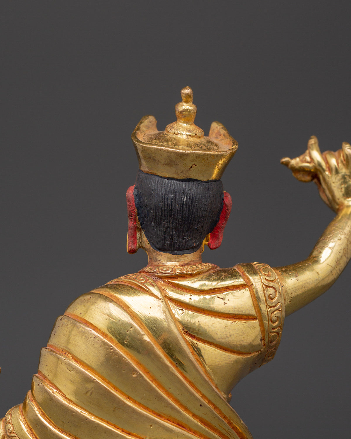 16th Karmapa Sculpture | Handcrafted Gold-Plated Tibetan Buddhist Statue