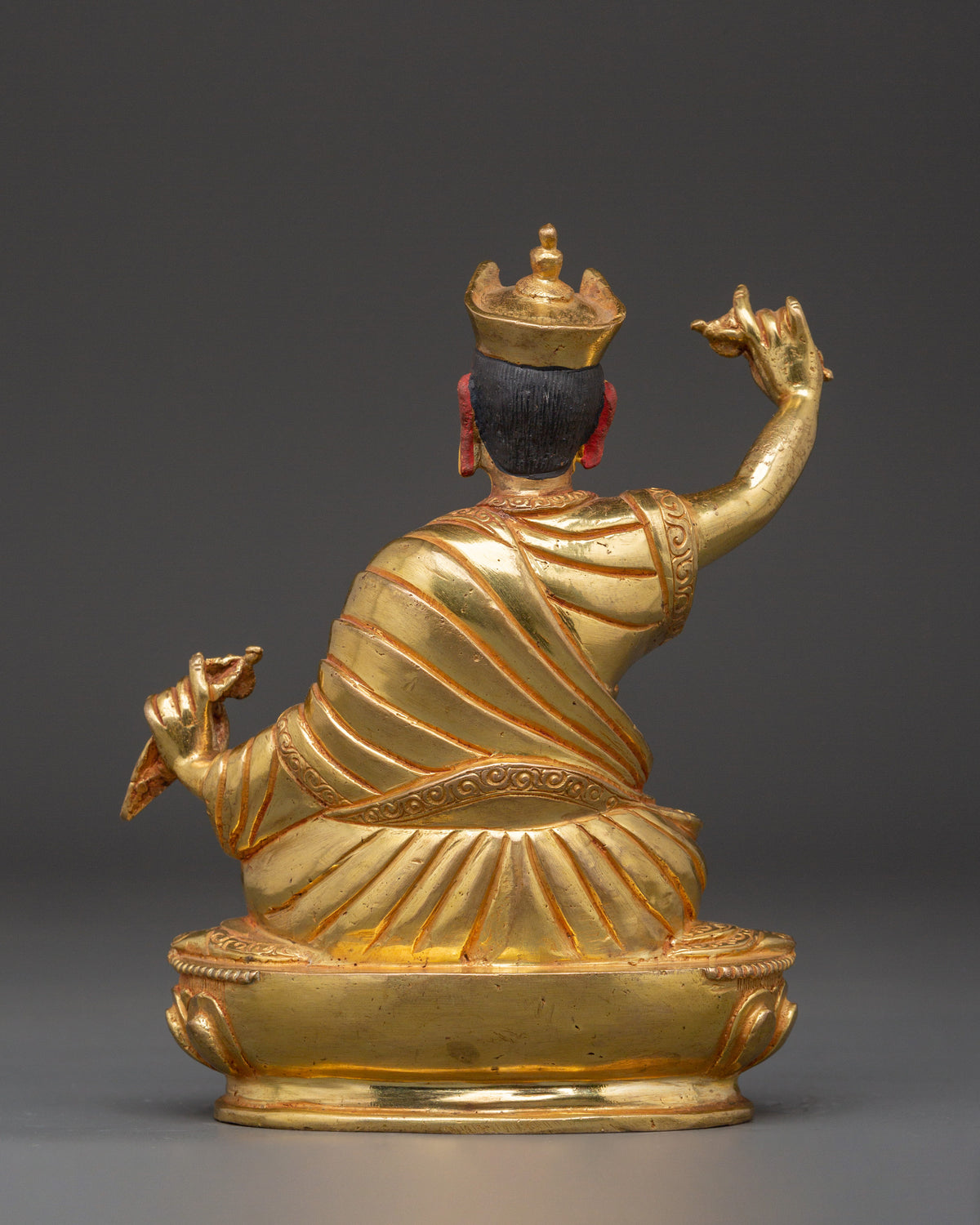 16th Karmapa Sculpture | Handcrafted Gold-Plated Tibetan Buddhist Statue