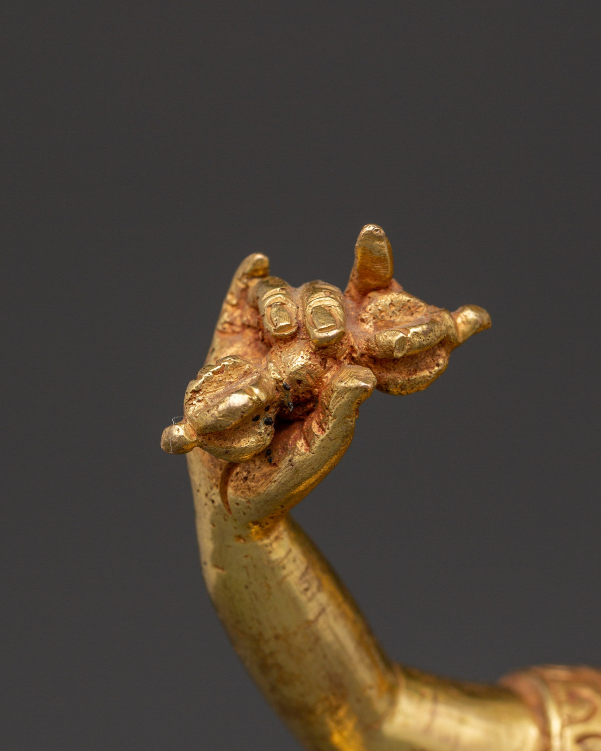 16th Karmapa Sculpture | Handcrafted Gold-Plated Tibetan Buddhist Statue
