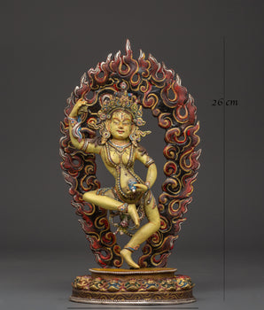 Handcrafted Machig Labdron Figurine | Tibetan Copper Goddess Statue