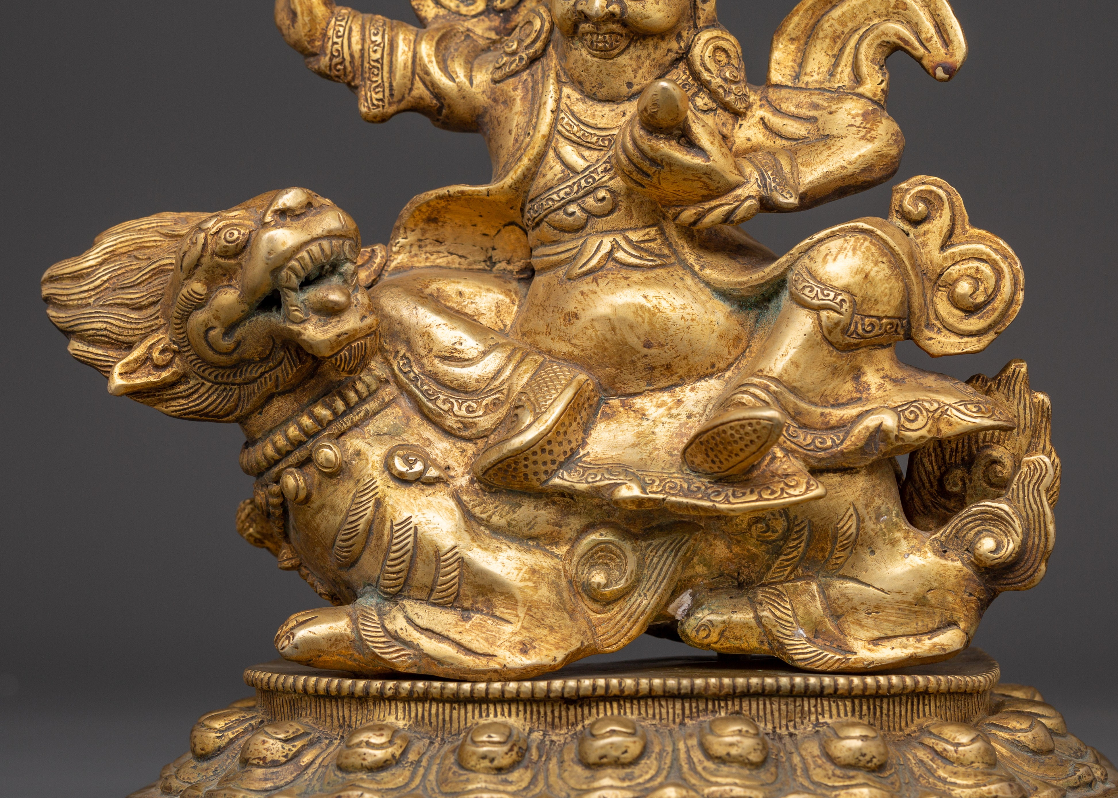 Traditional Tibetan Dorje Legpa Stateu | Fierce Protector Deity