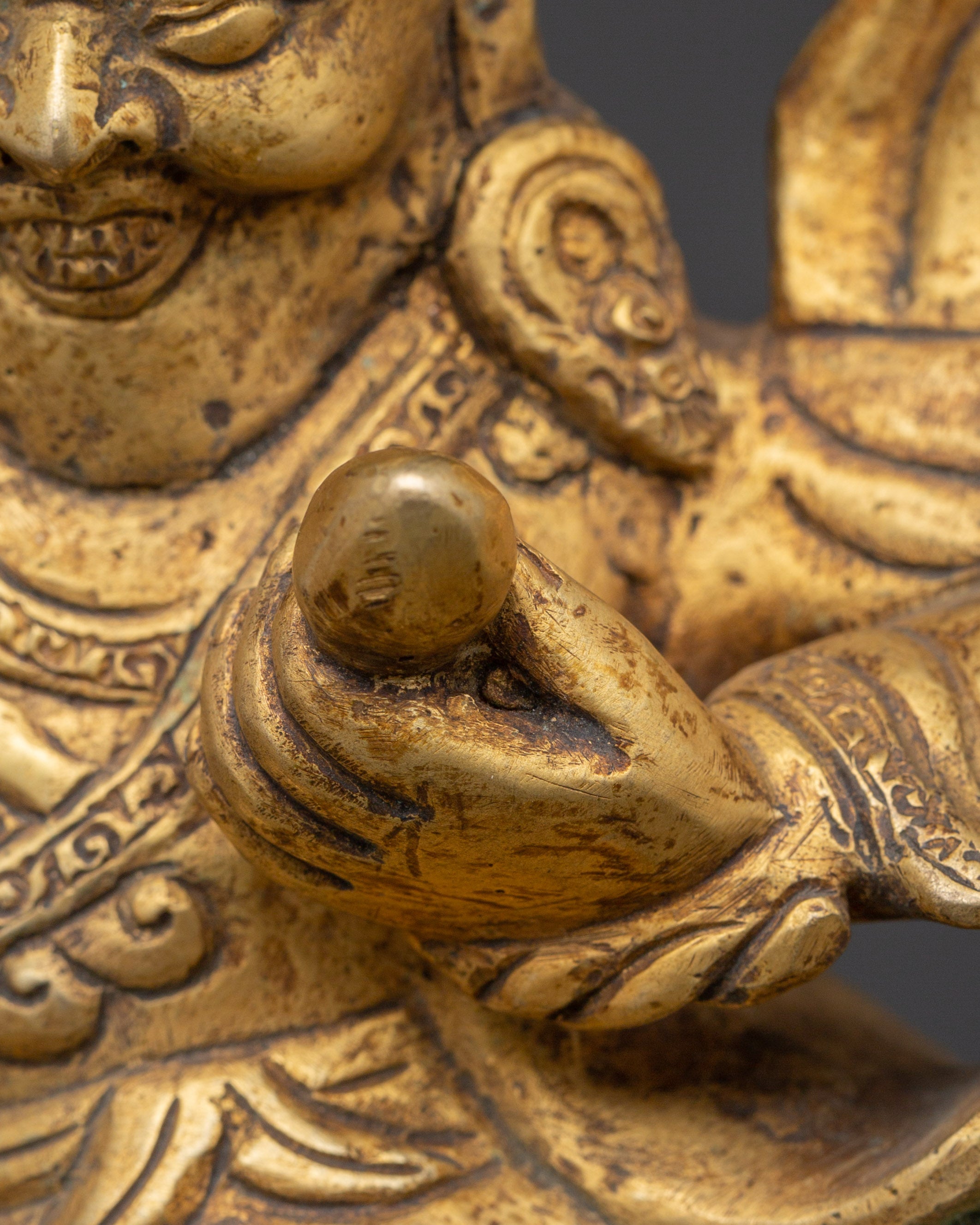 Traditional Tibetan Dorje Legpa Stateu | Fierce Protector Deity