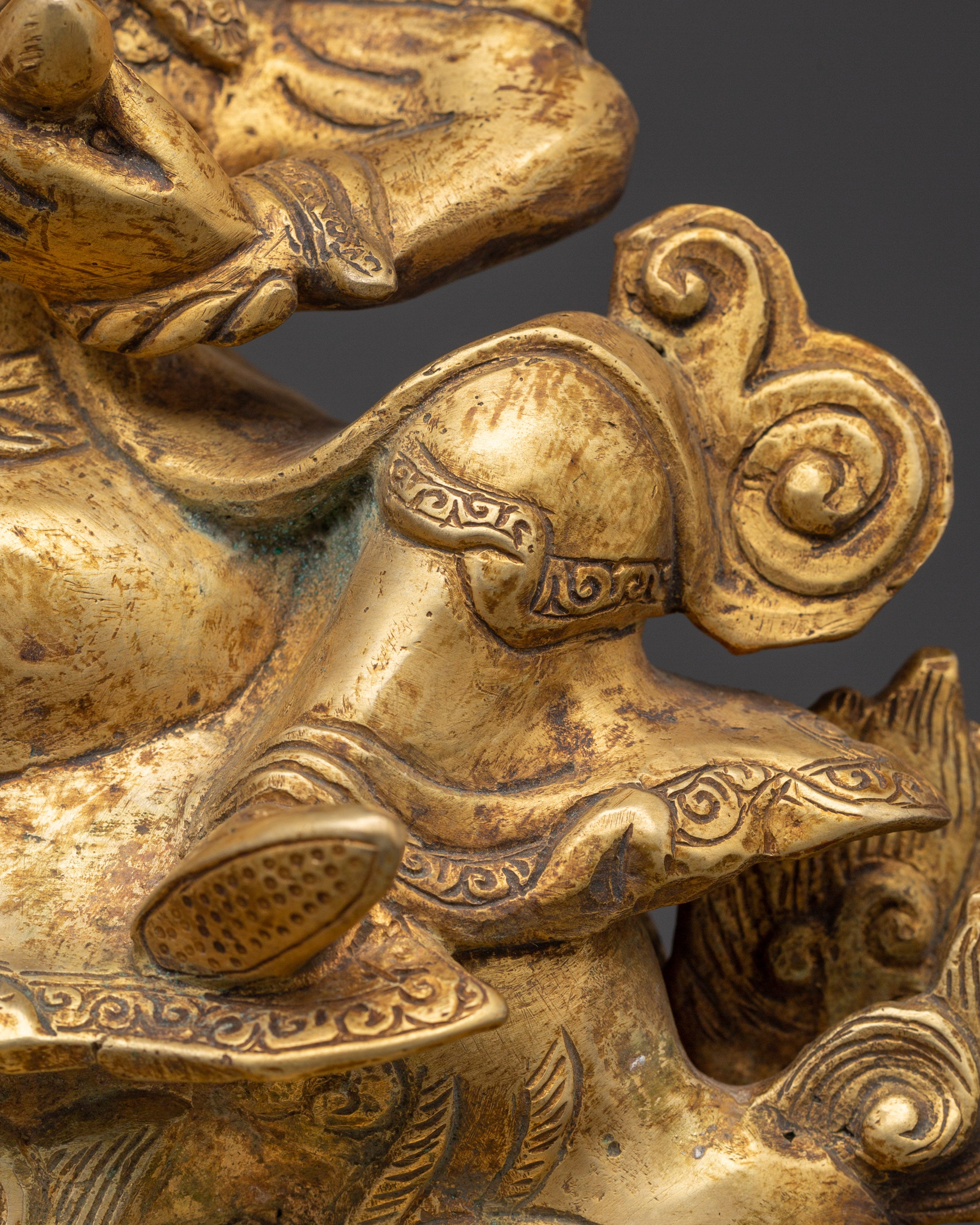 Traditional Tibetan Dorje Legpa Stateu | Fierce Protector Deity