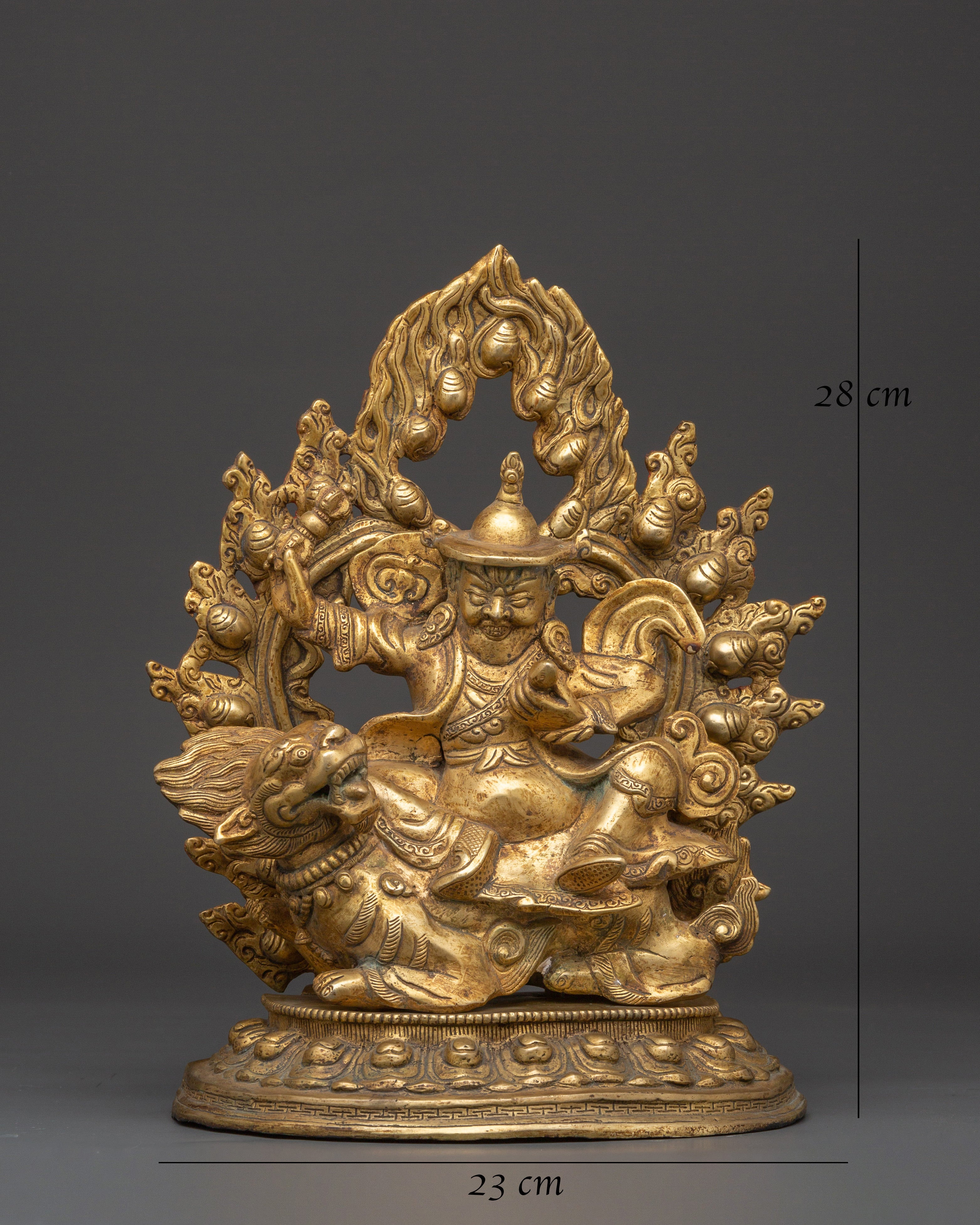 Traditional Tibetan Dorje Legpa Stateu | Fierce Protector Deity