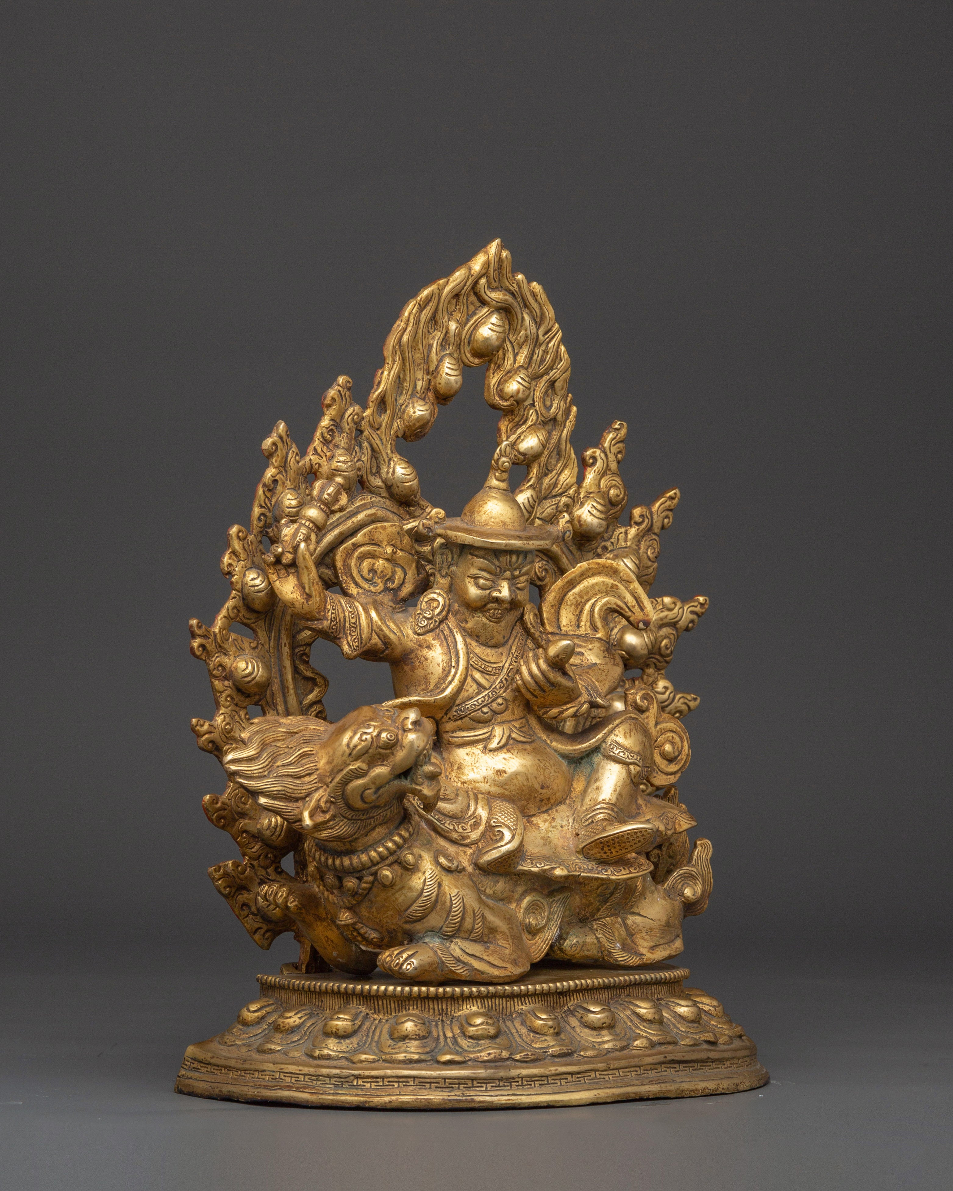 Traditional Tibetan Dorje Legpa Stateu | Fierce Protector Deity