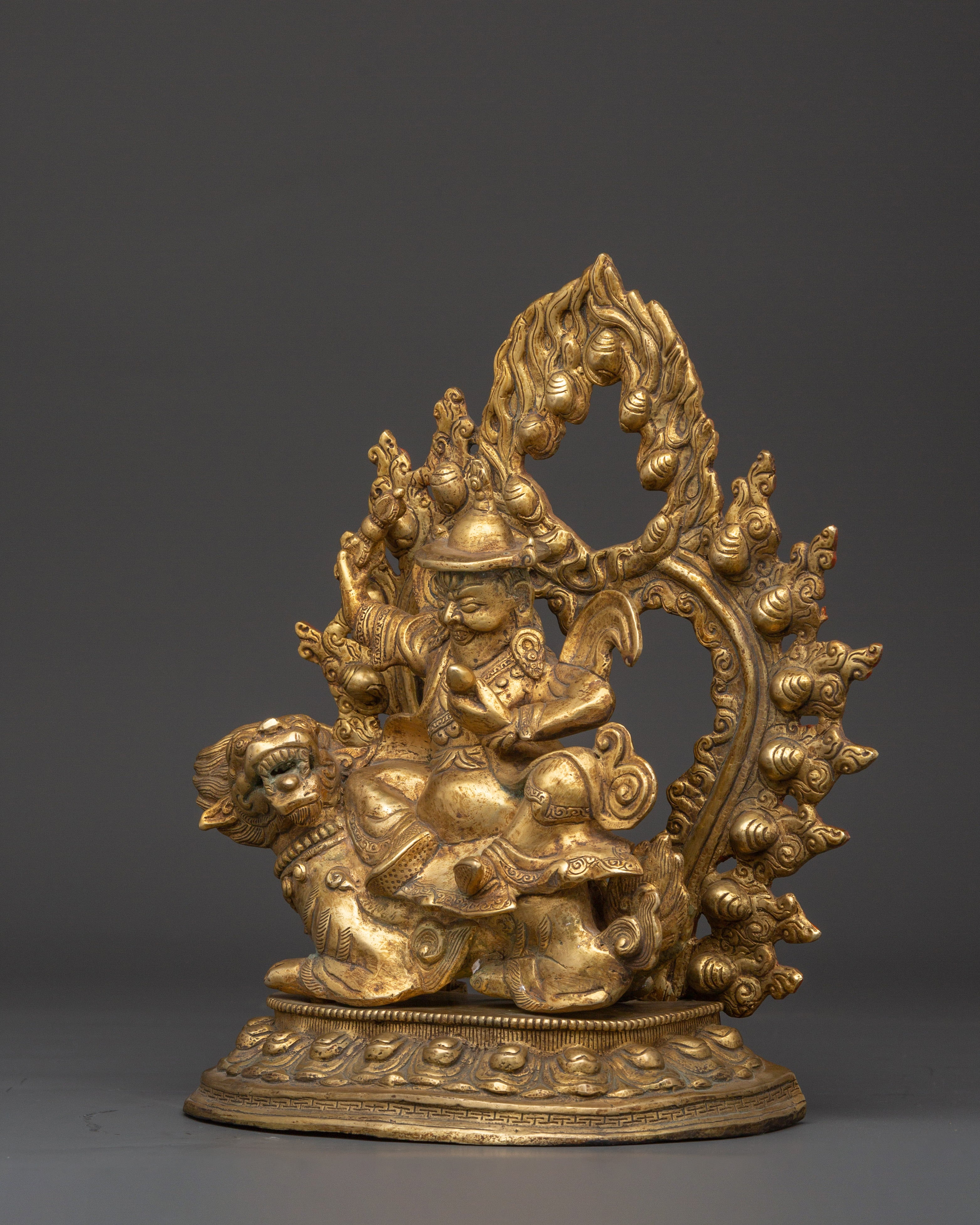 Traditional Tibetan Dorje Legpa Stateu | Fierce Protector Deity