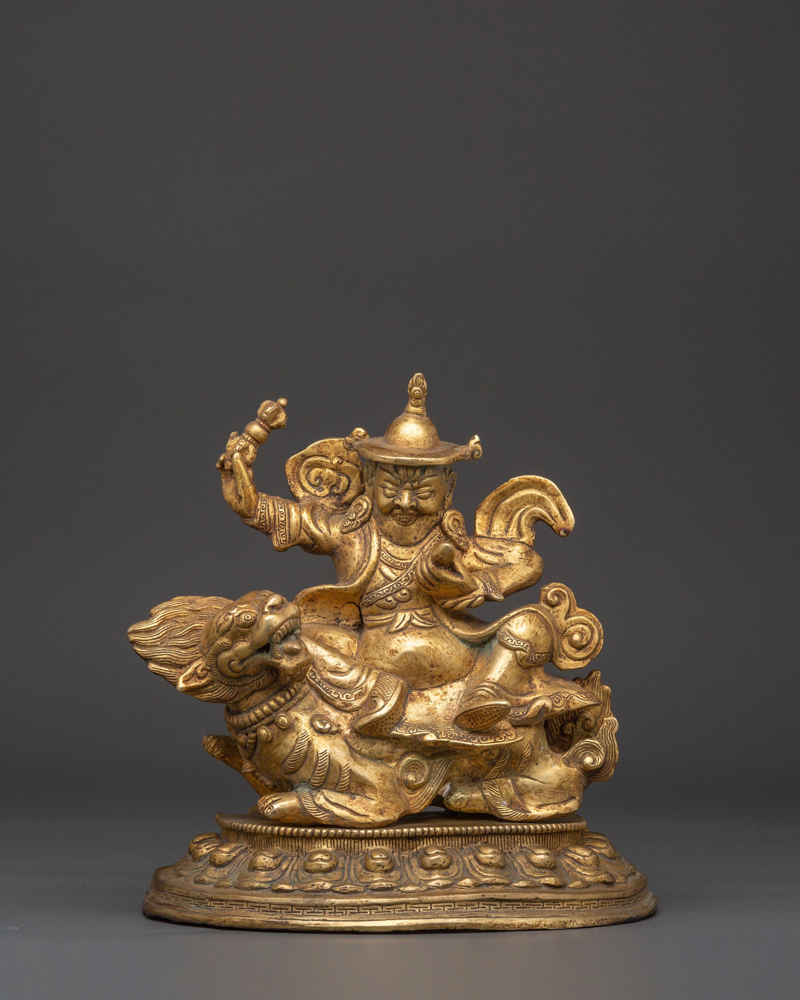 Traditional Tibetan Dorje Legpa Stateu | Fierce Protector Deity