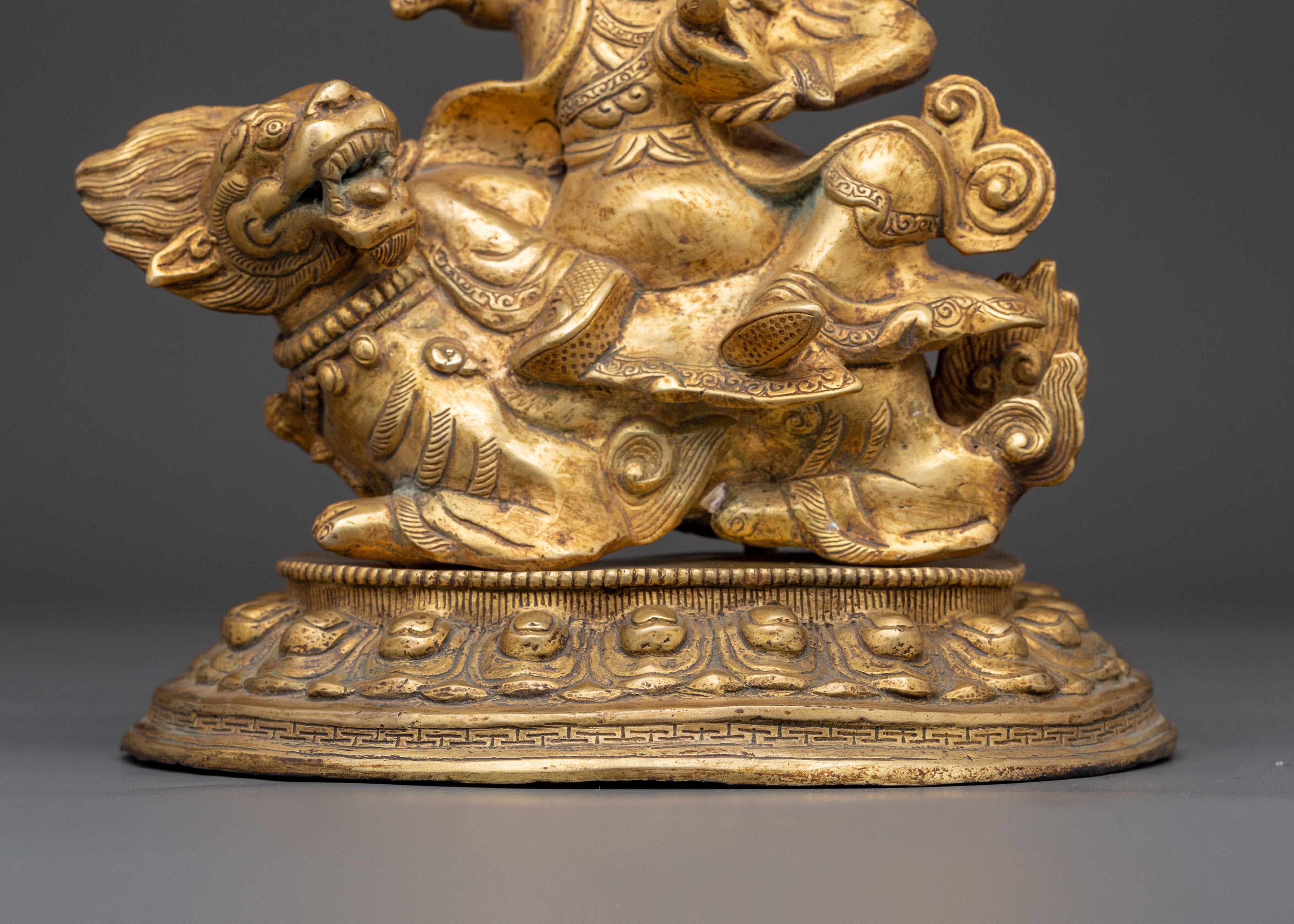 Traditional Tibetan Dorje Legpa Stateu | Fierce Protector Deity