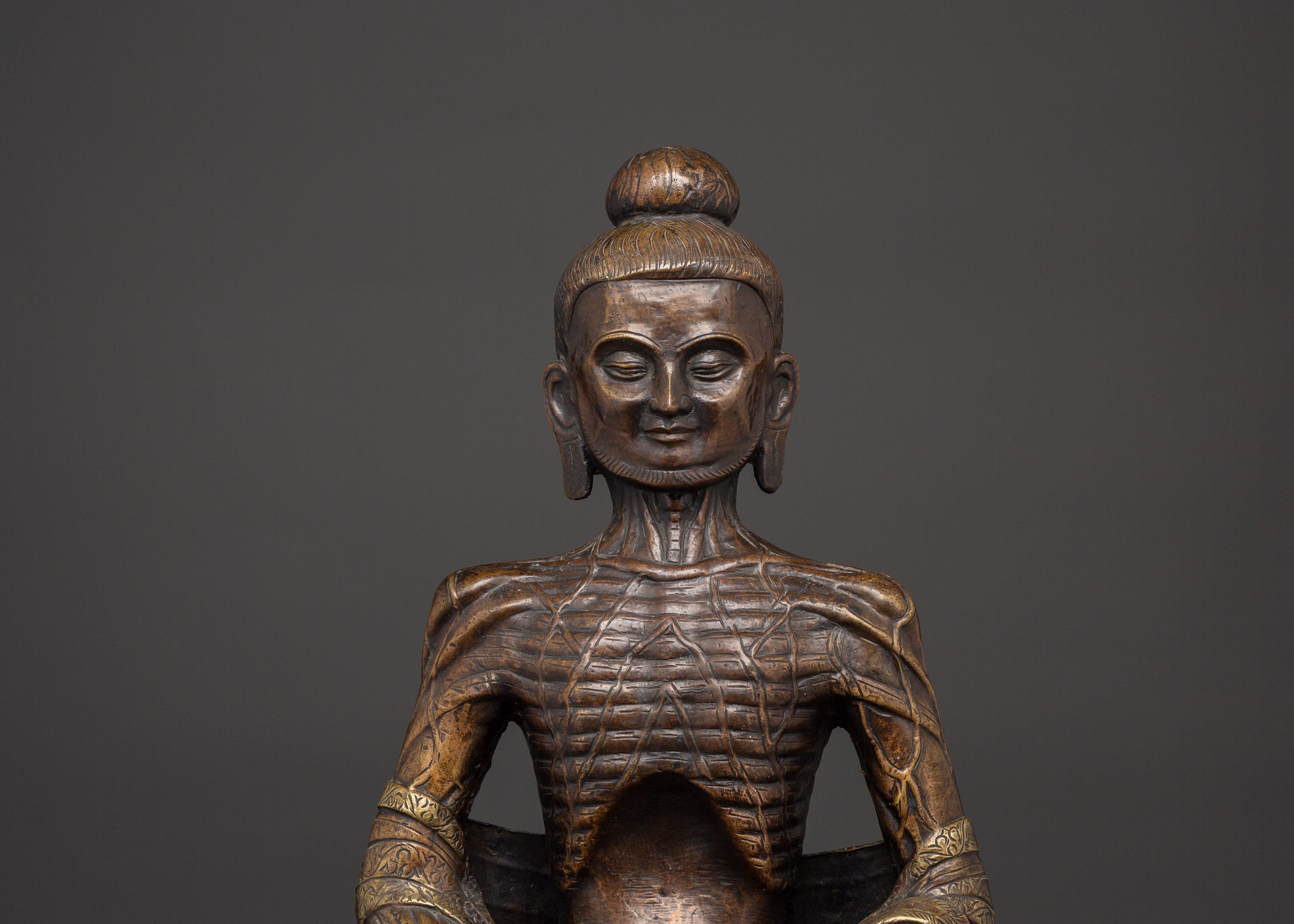 Oxidized Copper Fasting Buddha | For Enlightenment and Spiritual Awakening
