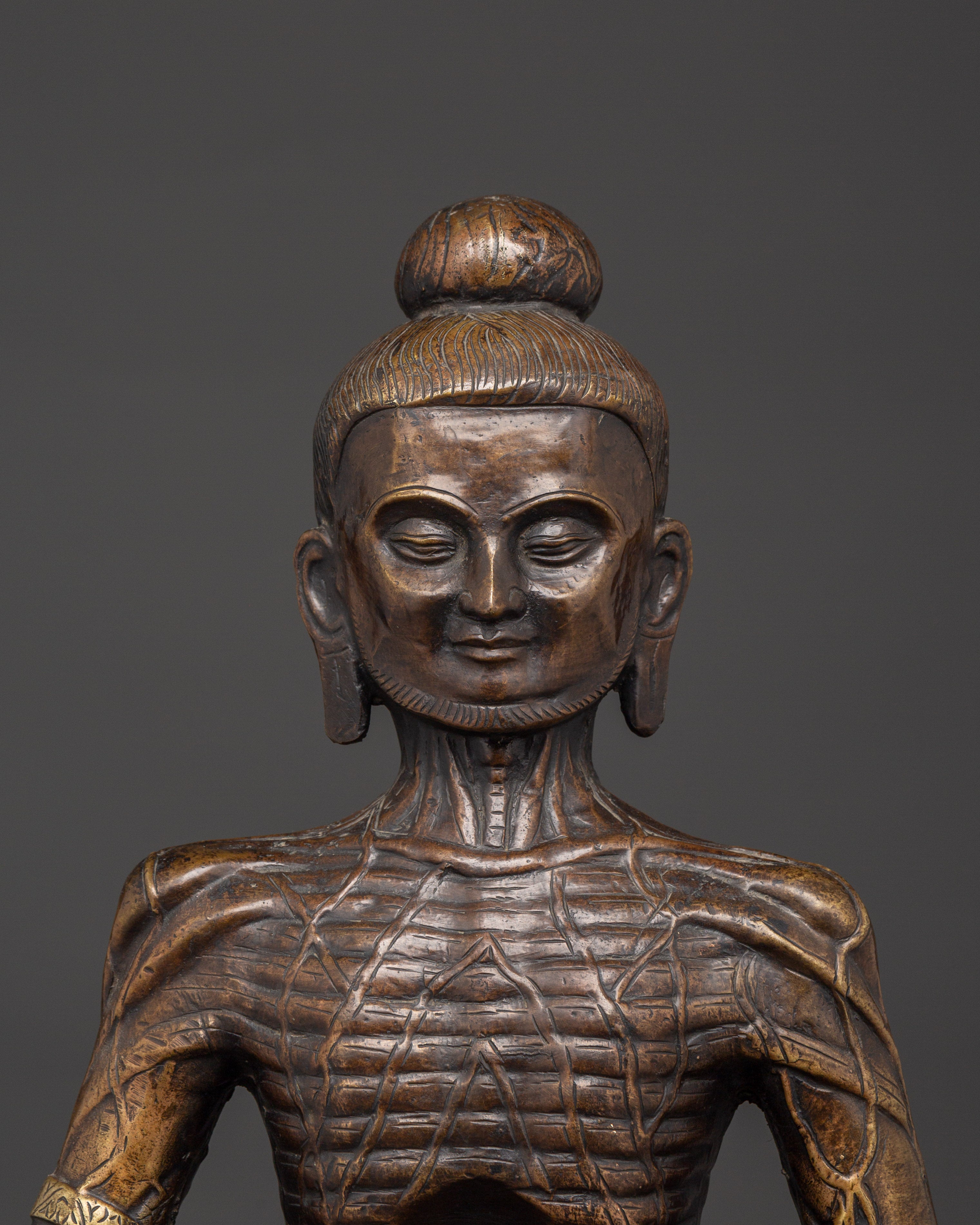Oxidized Copper Fasting Buddha | For Enlightenment and Spiritual Awakening