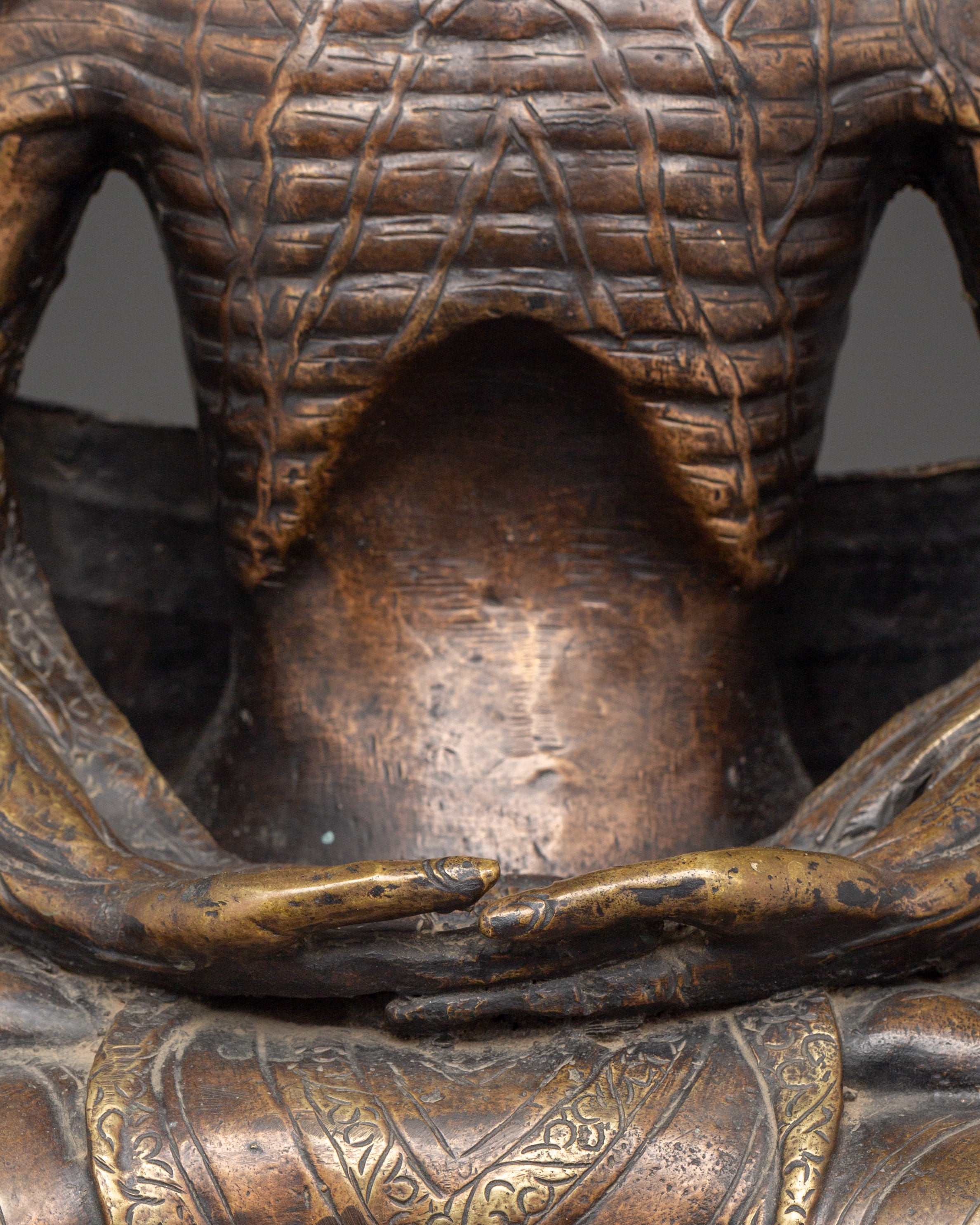 Oxidized Copper Fasting Buddha | For Enlightenment and Spiritual Awakening