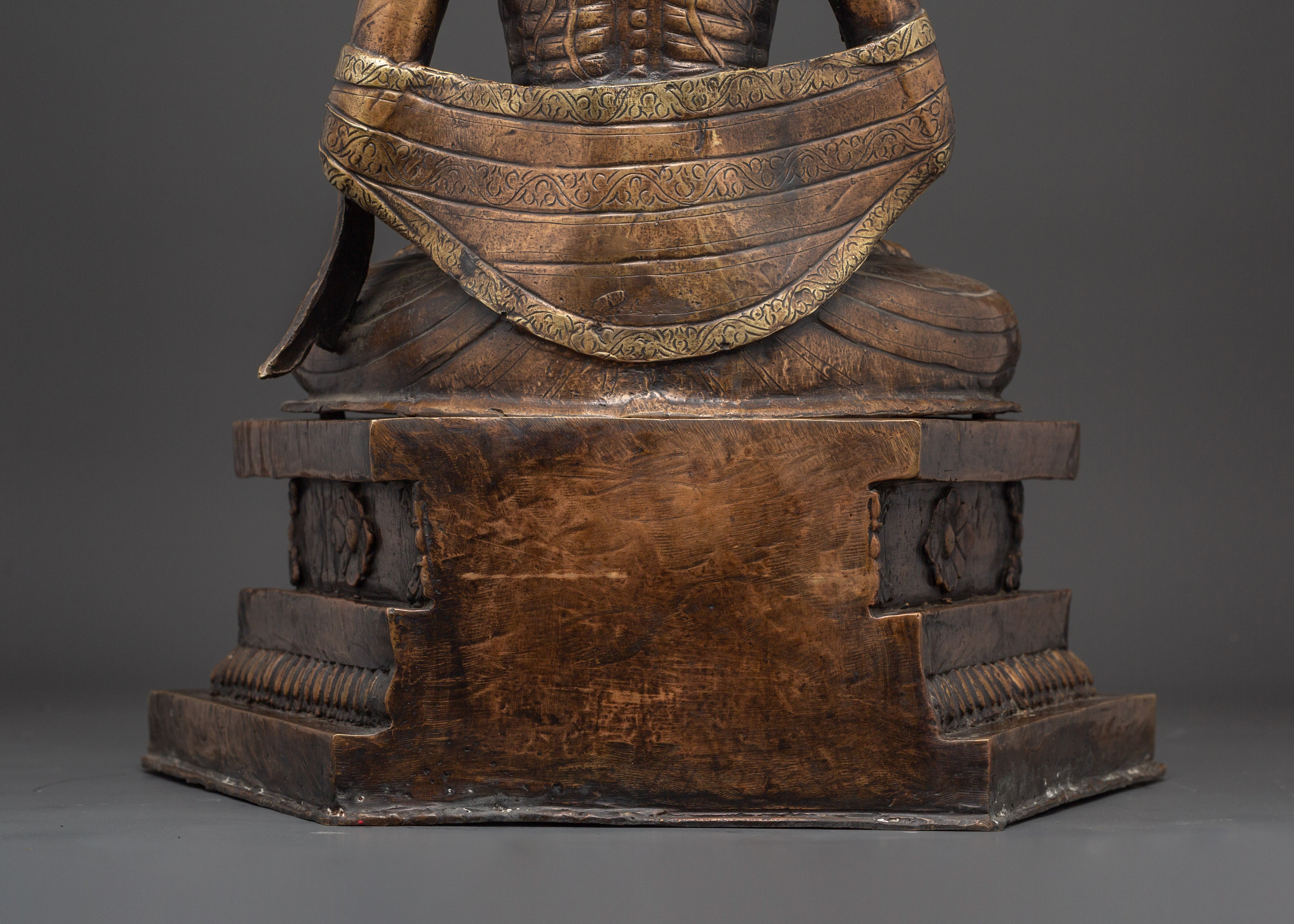 Oxidized Copper Fasting Buddha | For Enlightenment and Spiritual Awakening