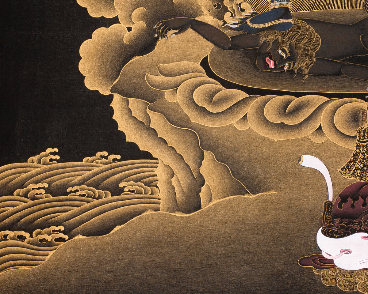 Fierce Ekajati Thangka Print | Goddess of Protection and Fearlessness