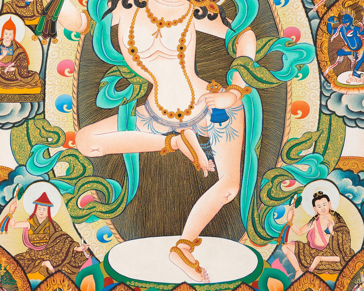 Machig Labdron Lineage Tree Print | Tibetan Traditional Artwork