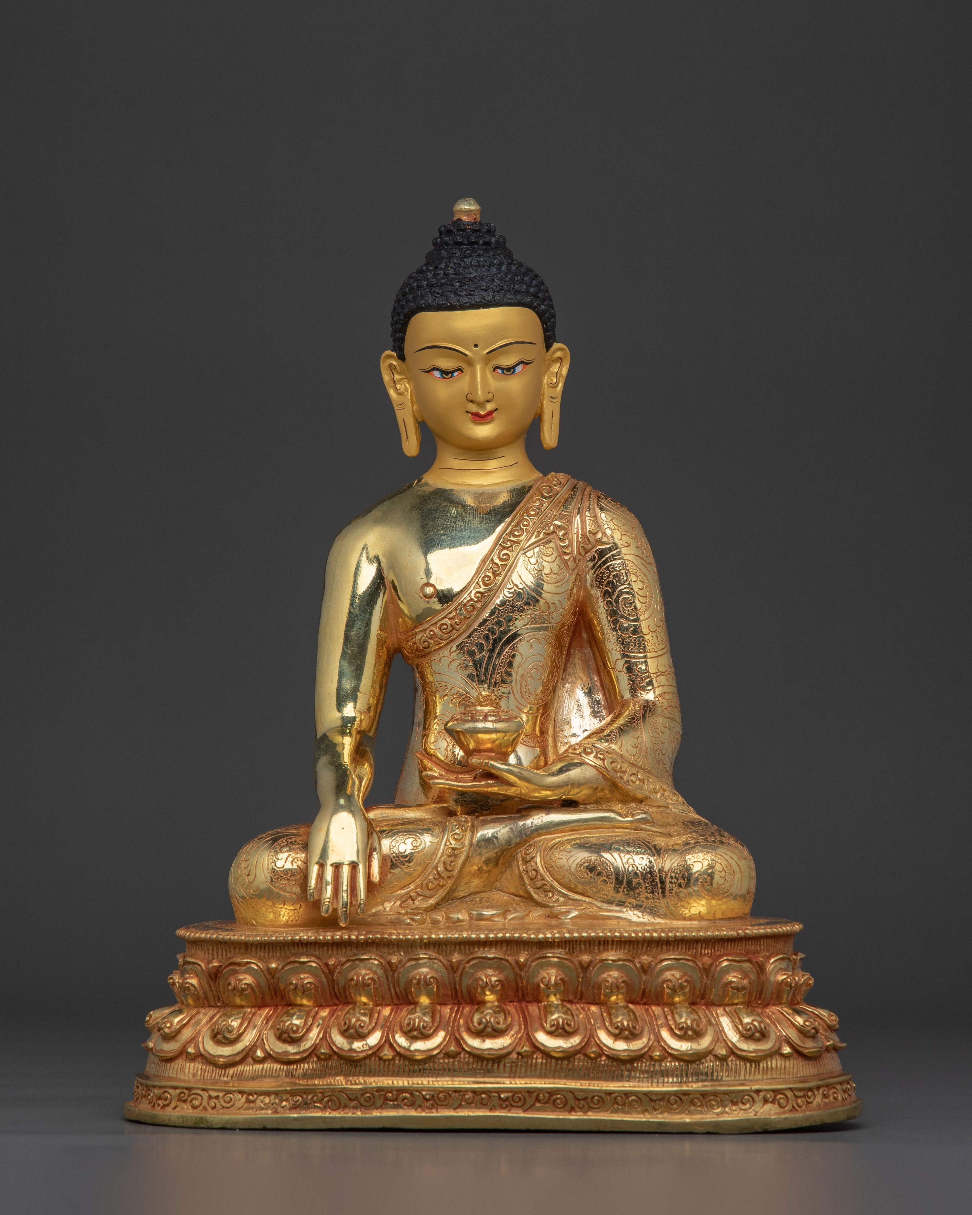 Traditional Handcrafted Shakyamuni Buddha Figurine | Spiritual Home Decor